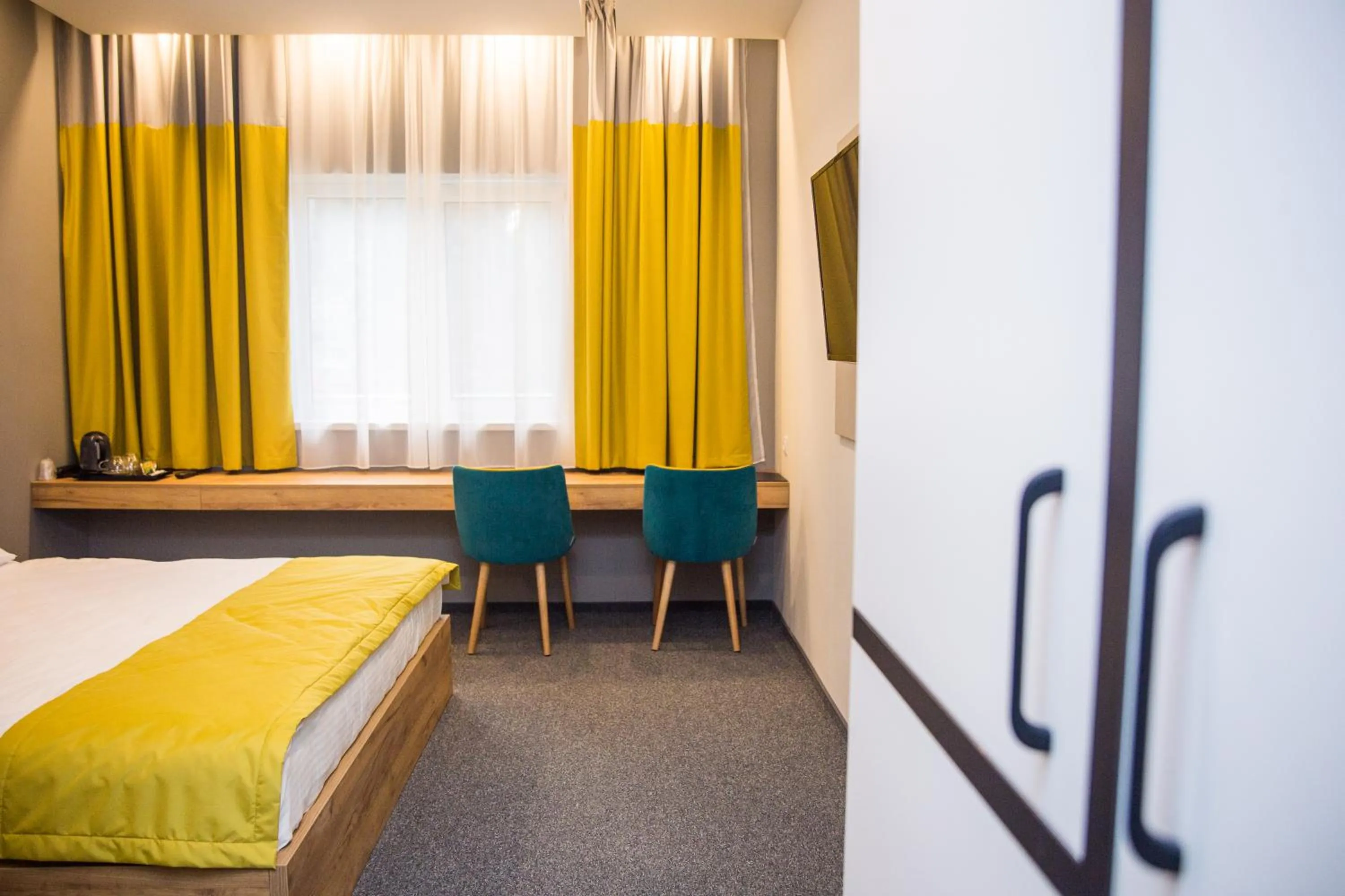 Bed in Hotel Bistrita