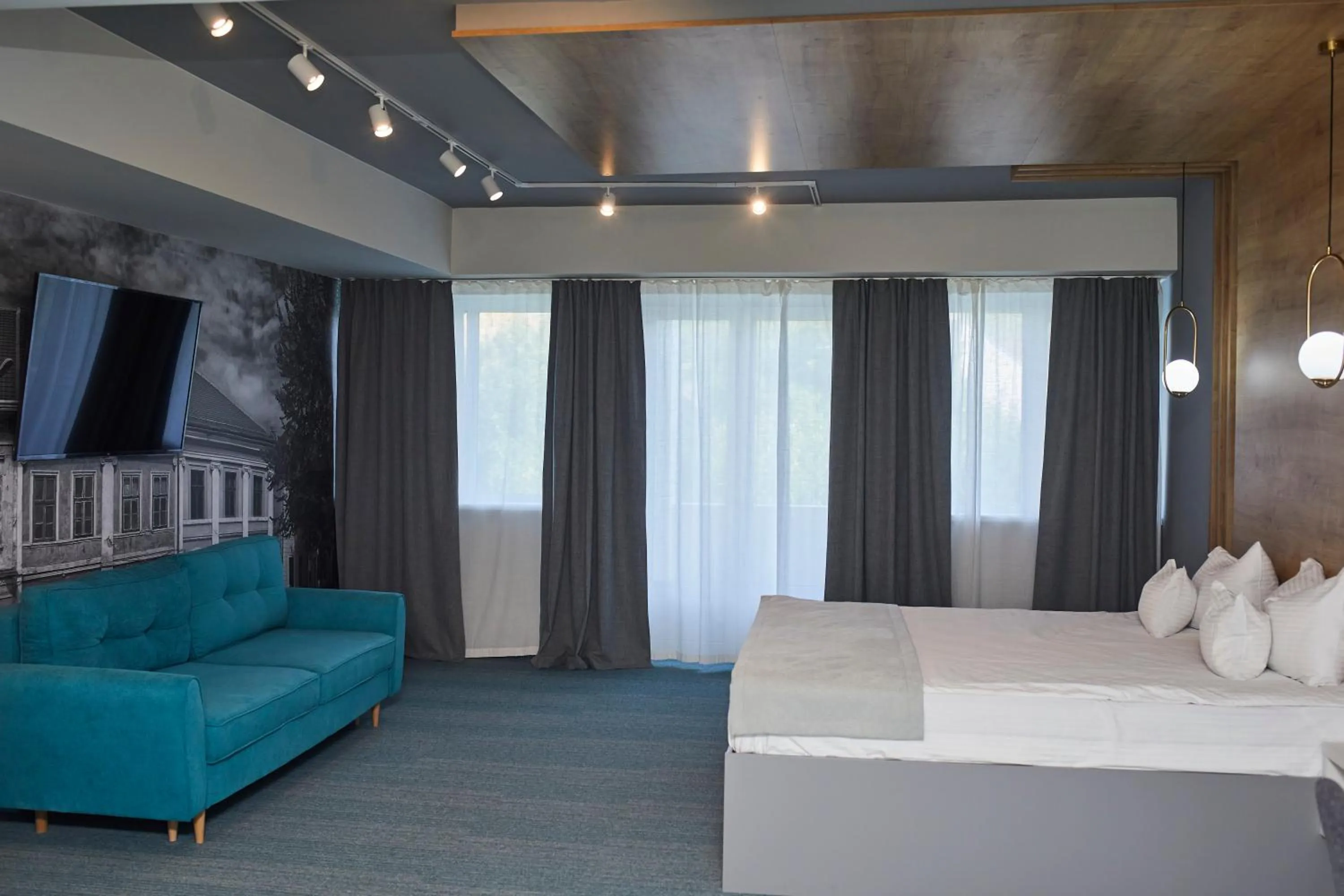 Bed in Hotel Bistrita