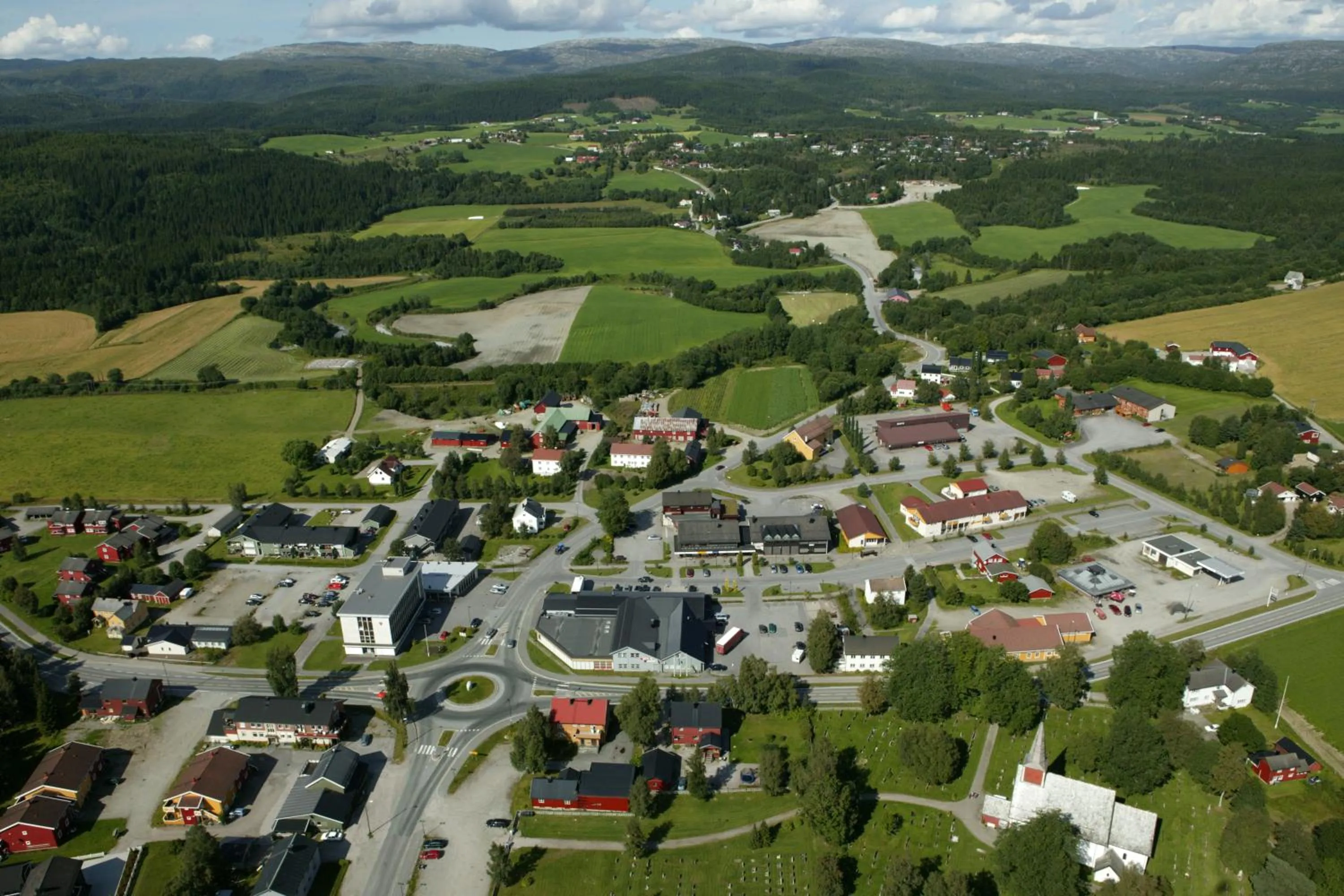 Bird's eye view in Overhalla Hotel