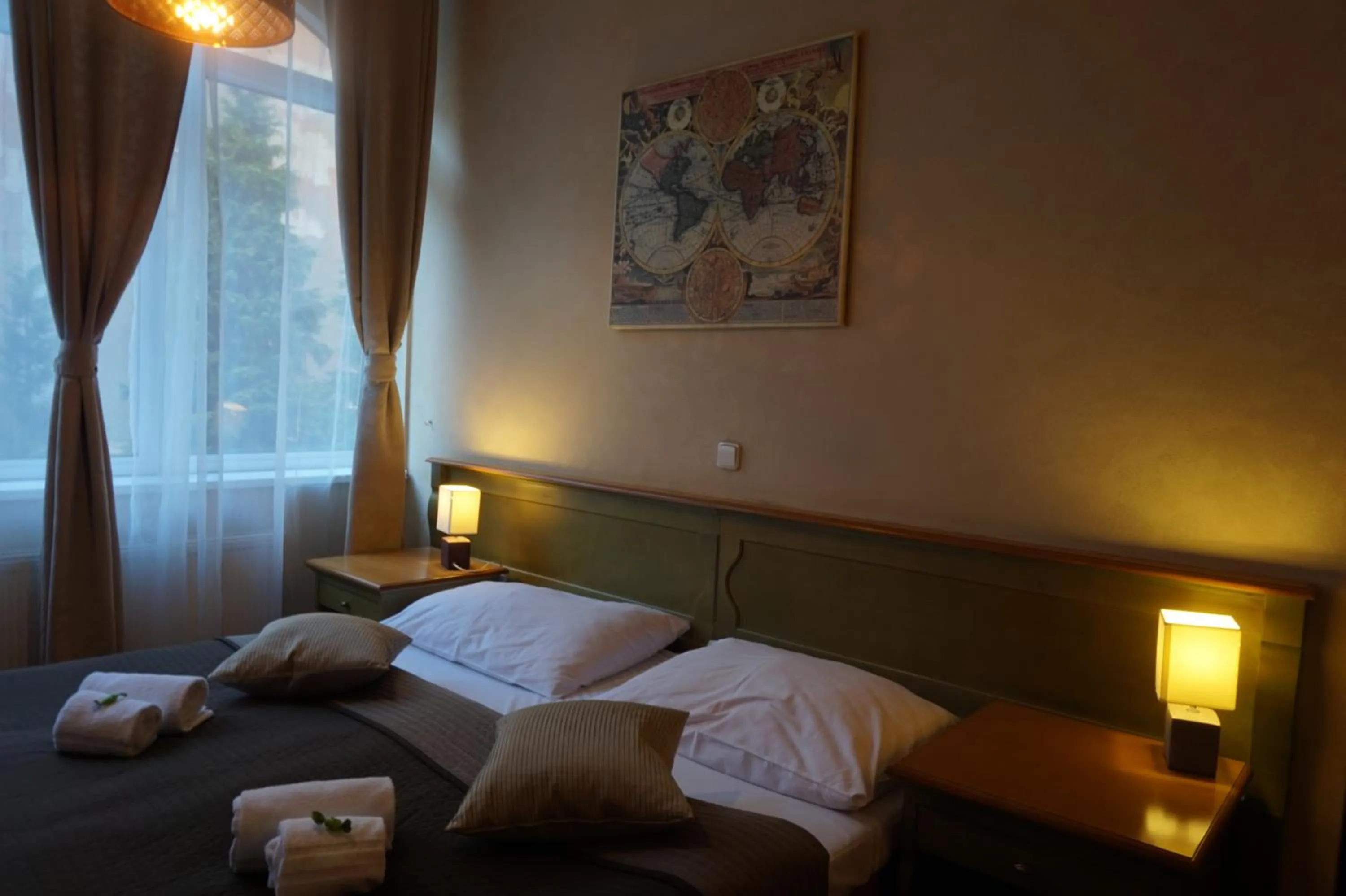 Bed in Augustus et Otto Hotel