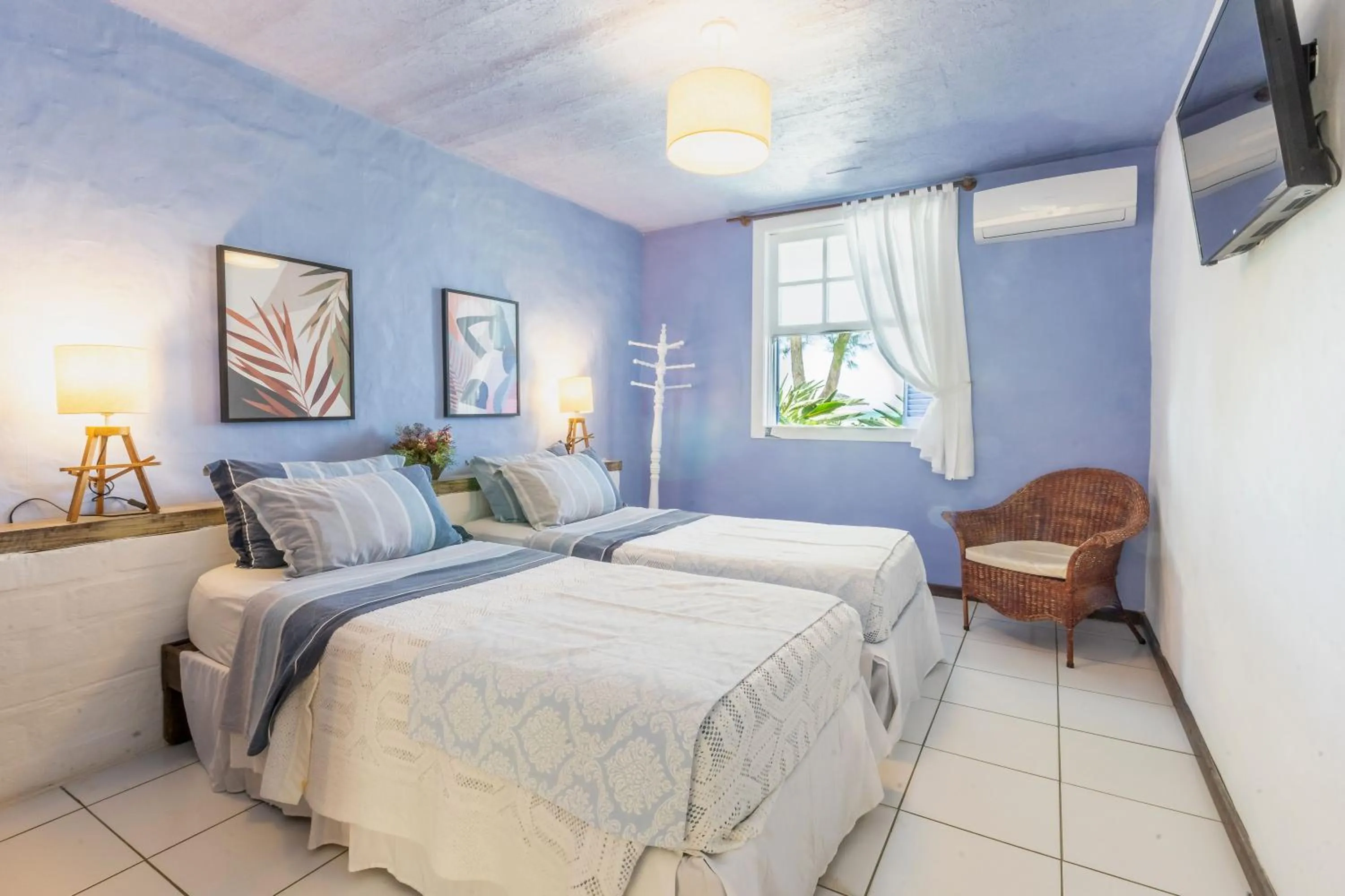 Bed in Pousada dos Gravatás