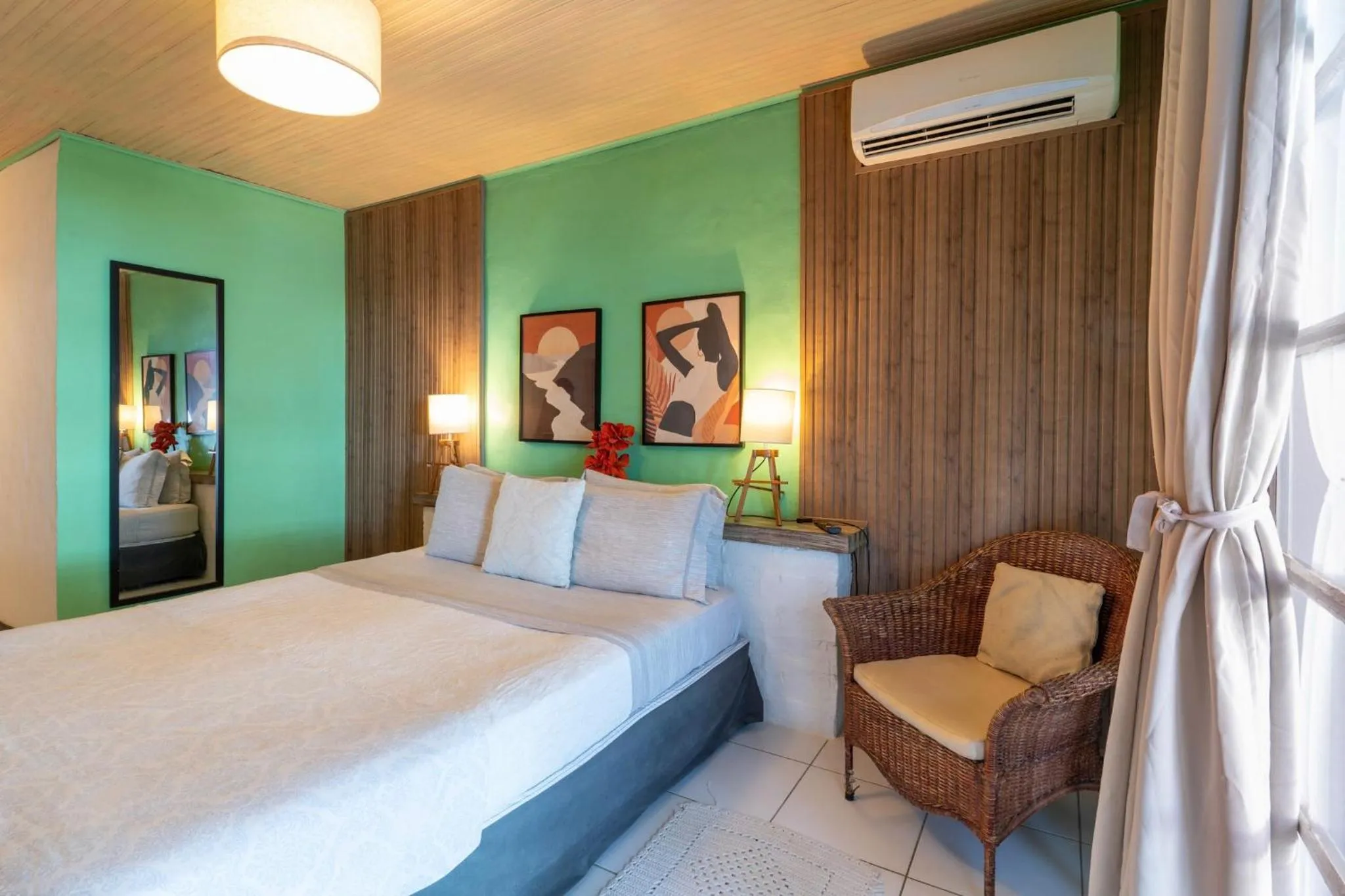 Bed in Pousada dos Gravatás