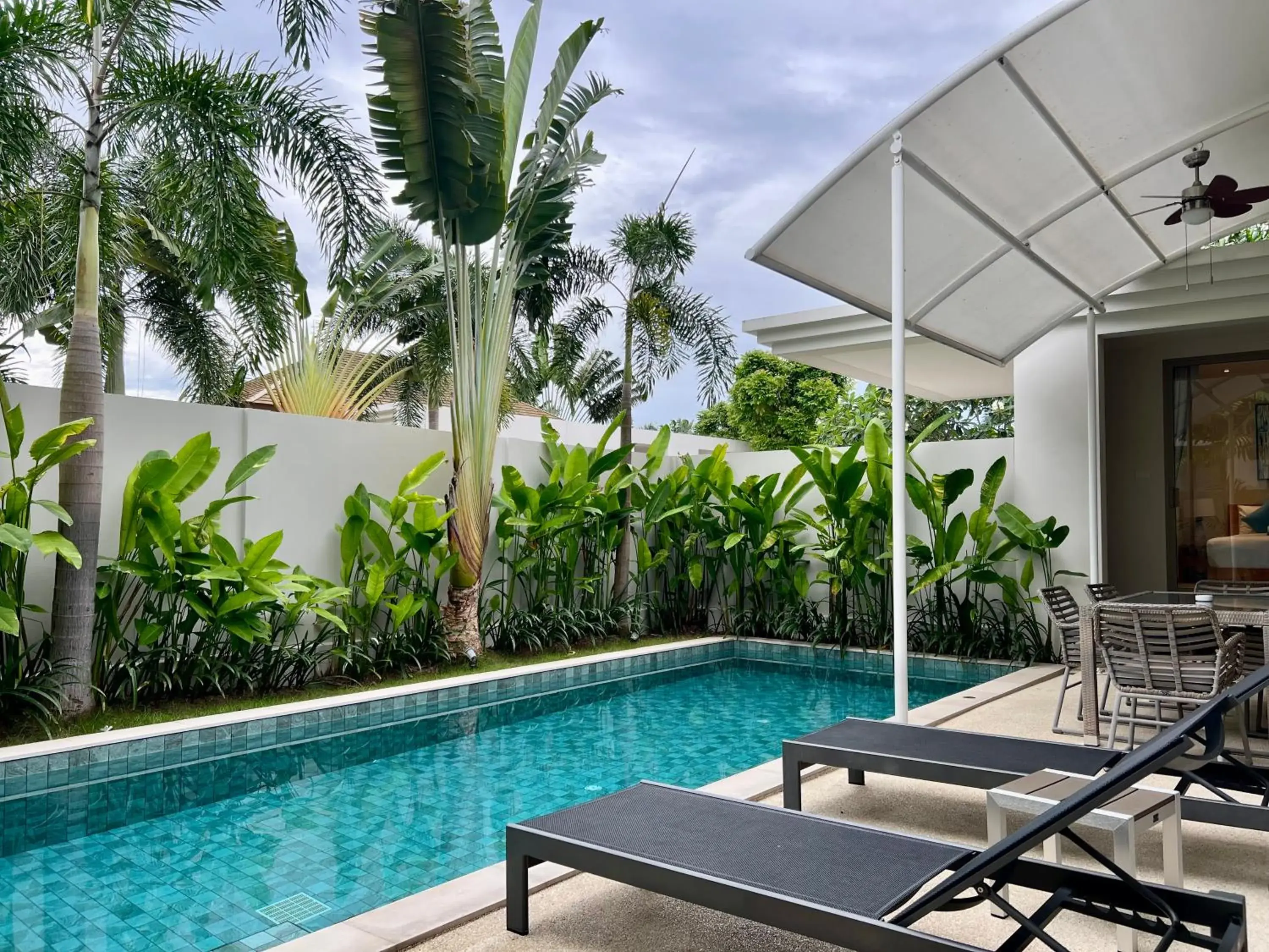 sunbed in Trichada Villas by RESAVA sunbed in Trichada Villas by RESAVA