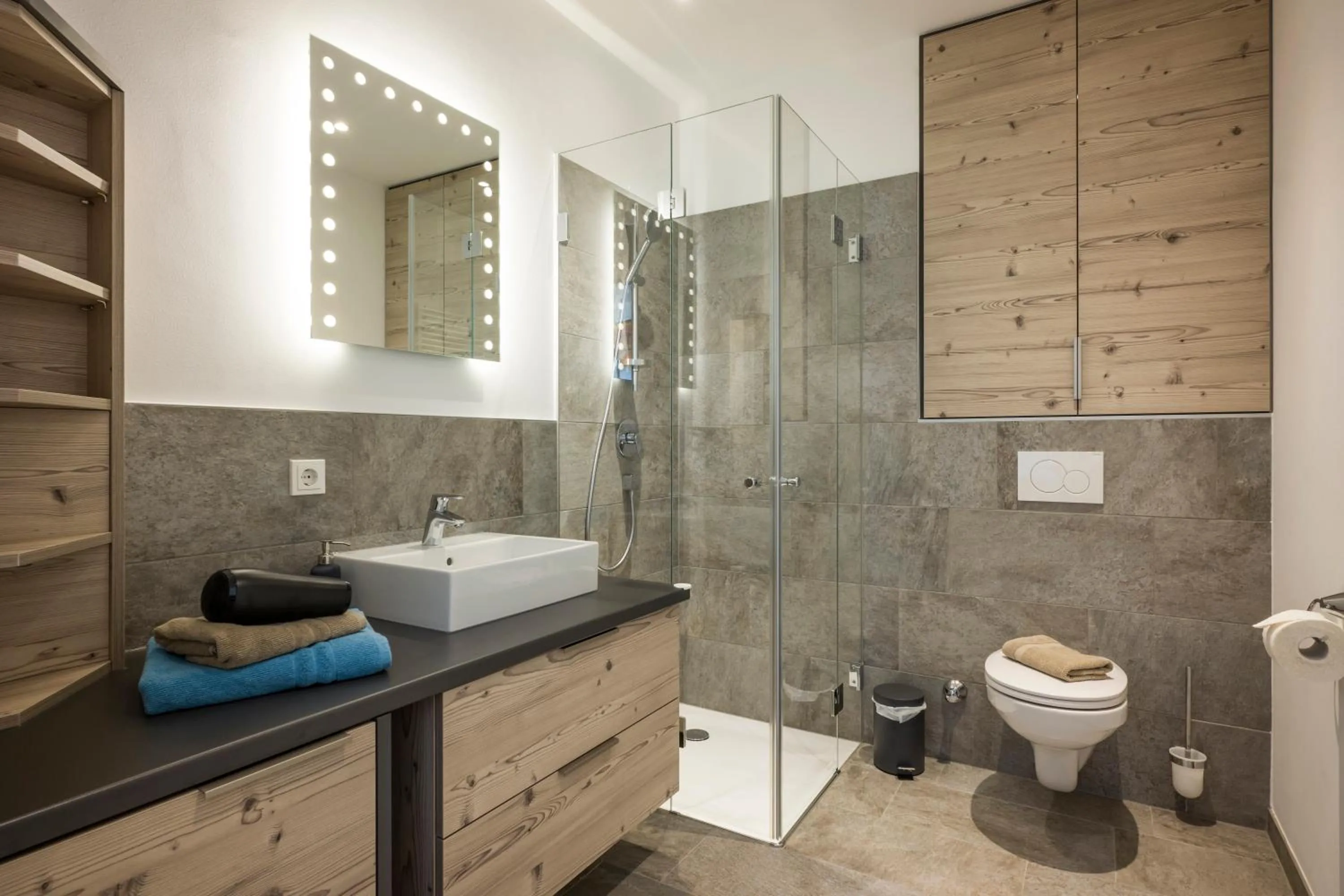 Bathroom in Aparthotel Backstage