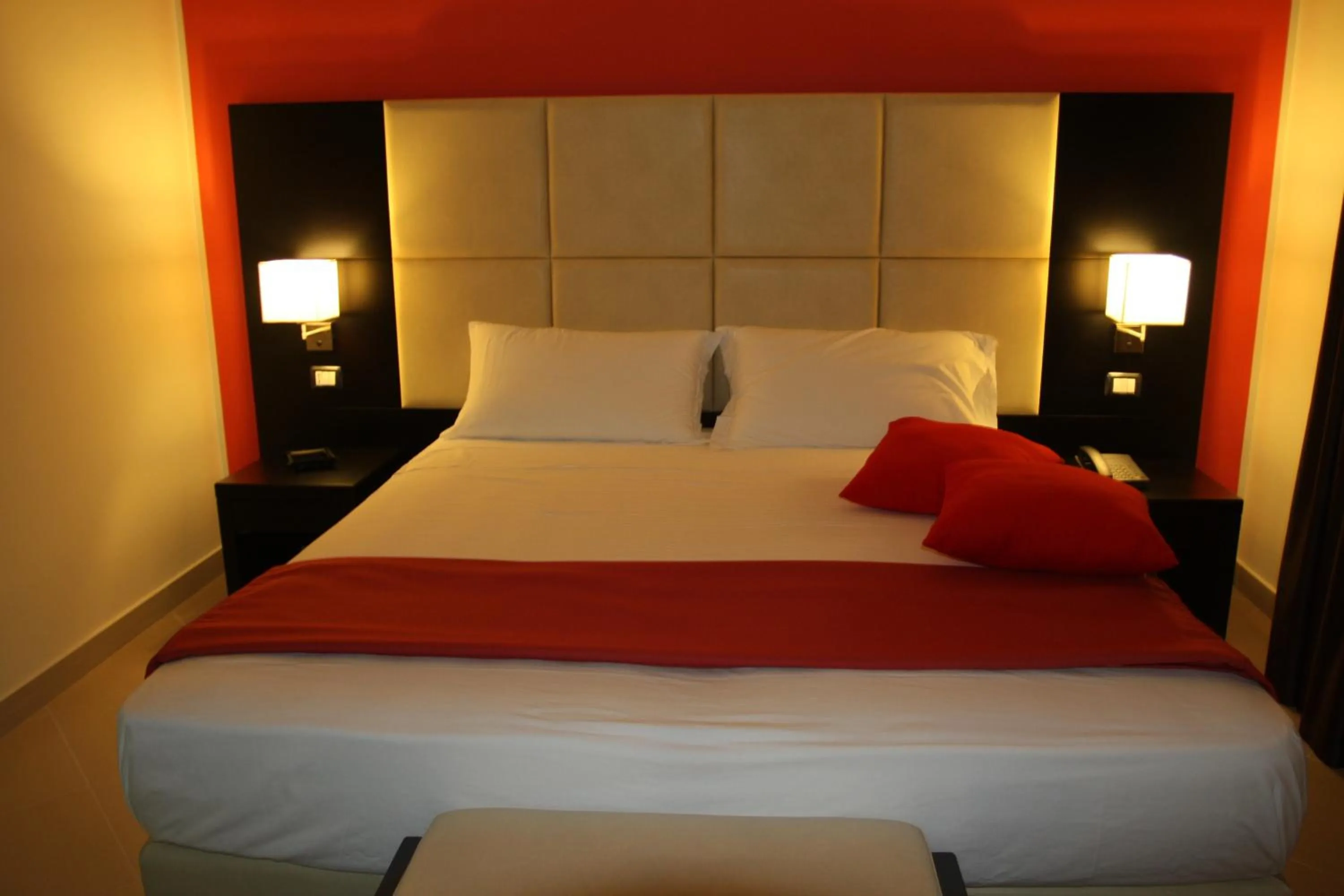 Decorative detail, Bed in Rama Palace Hotel