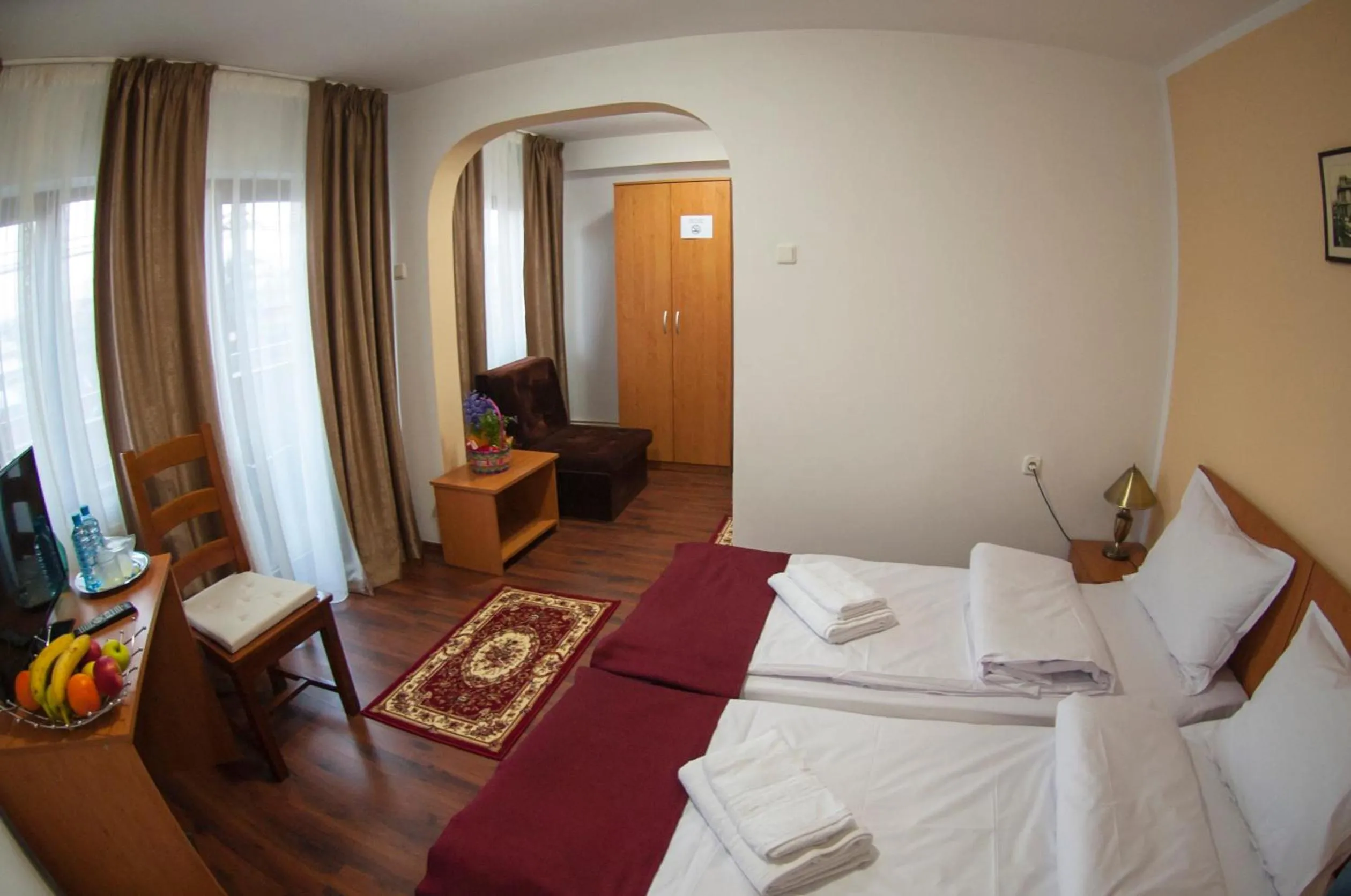 Shower, Bed in La Casa Nord