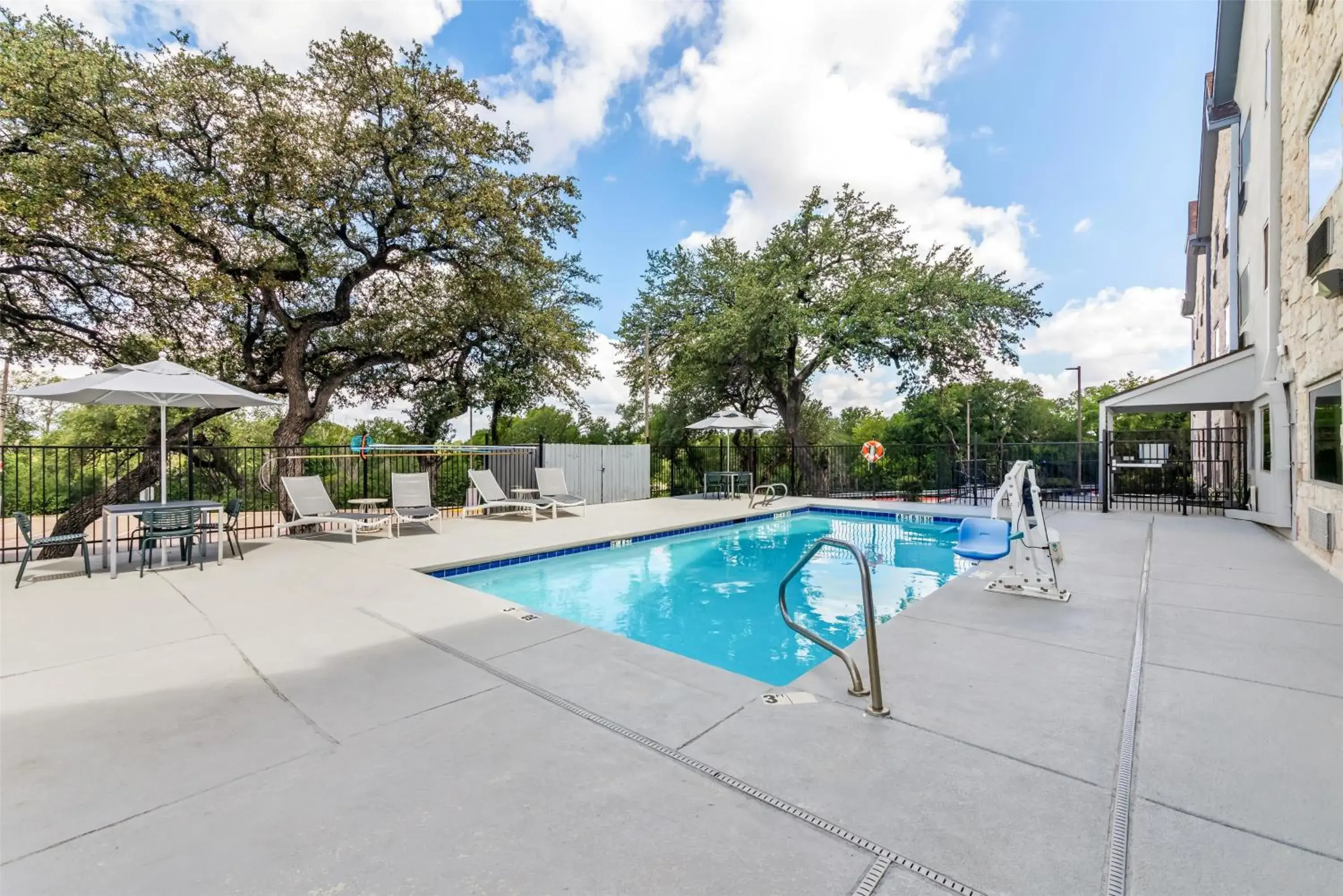 Pool view in Spark by Hilton Round Rock Pool view in Spark by Hilton Round Rock
