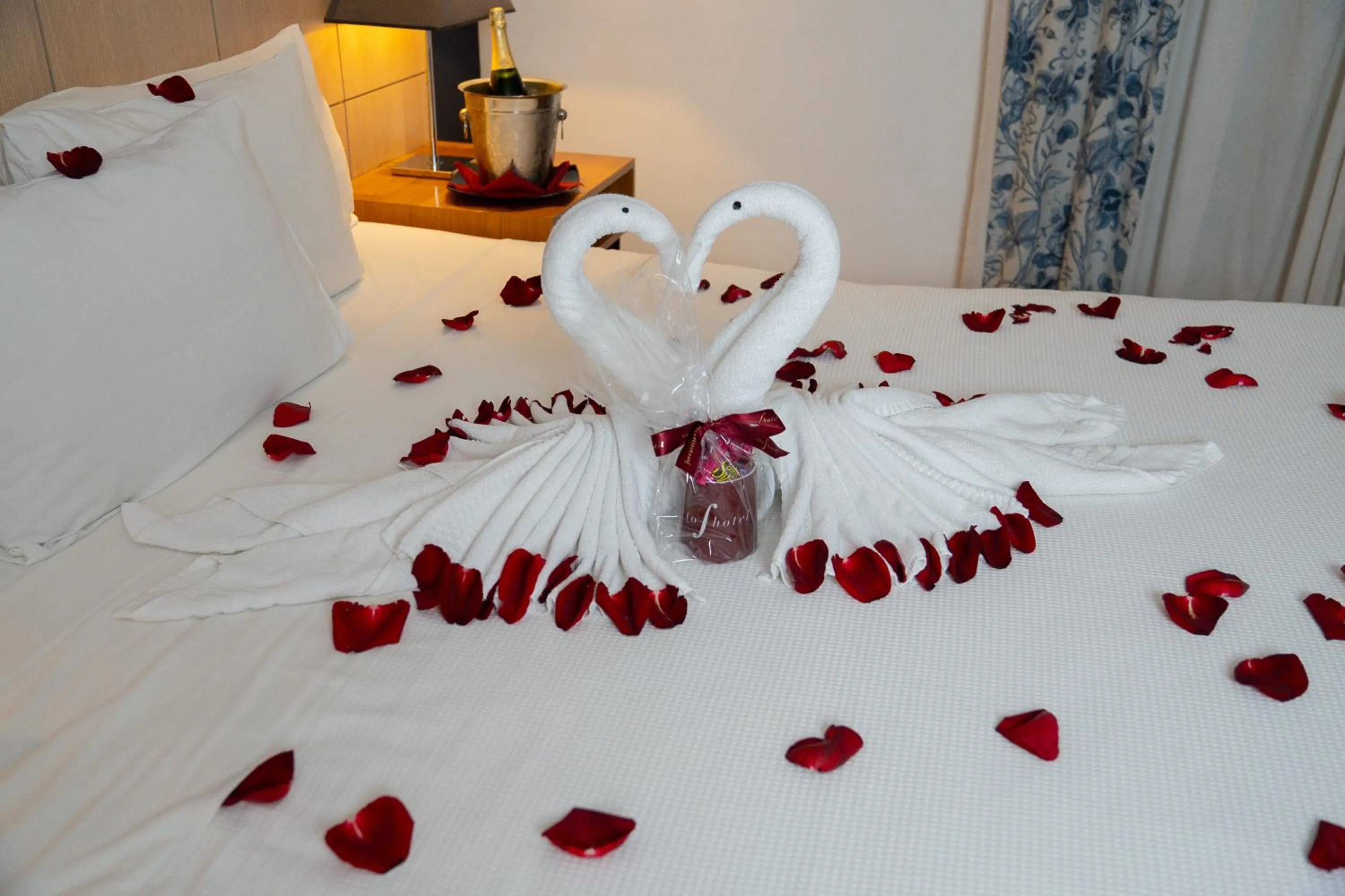 Bed in Ferraretto Guarujá Hotel & Spa