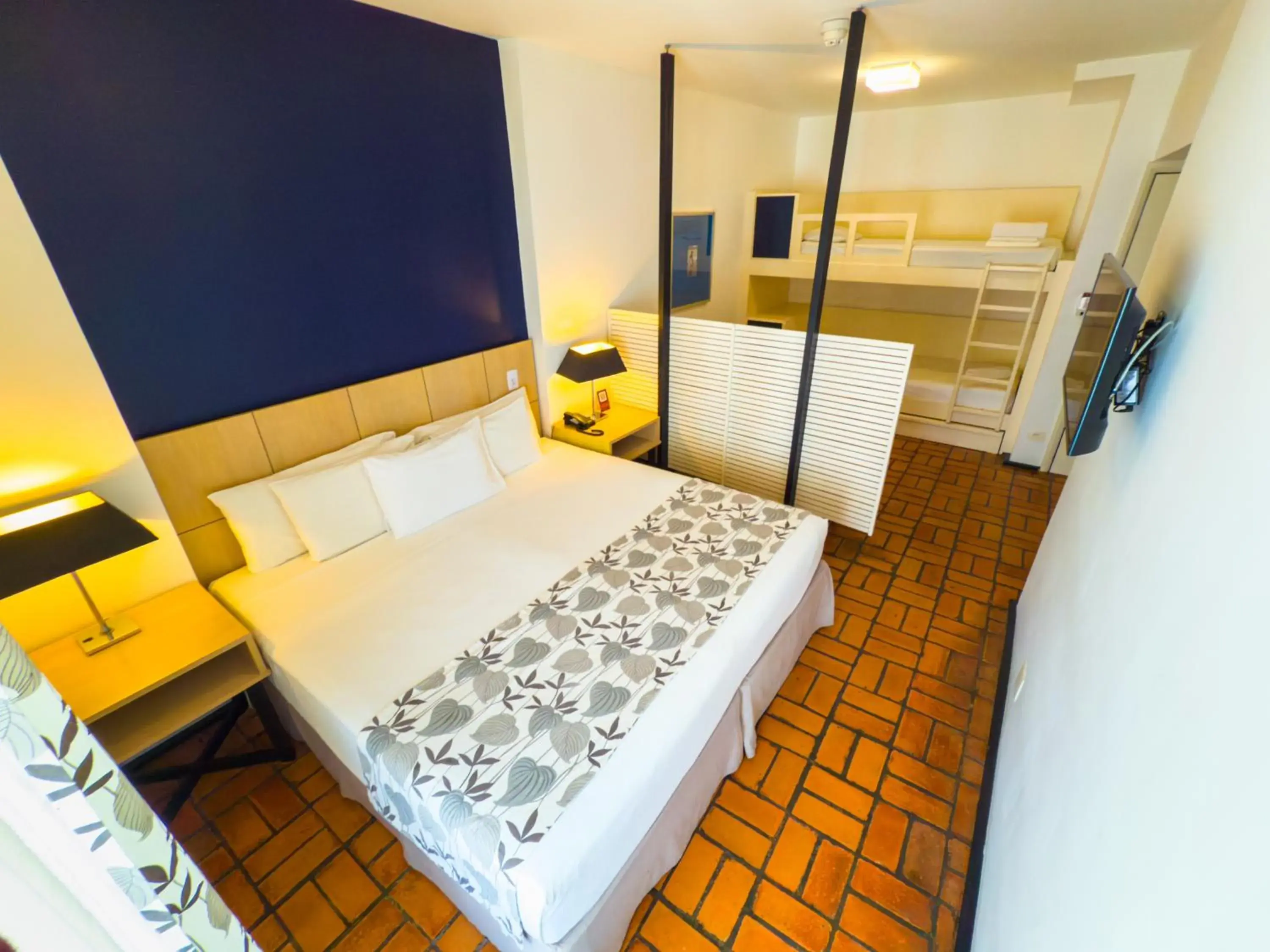 Bed in Ferraretto Guarujá Hotel & Spa Bed in Ferraretto Guarujá Hotel & Spa