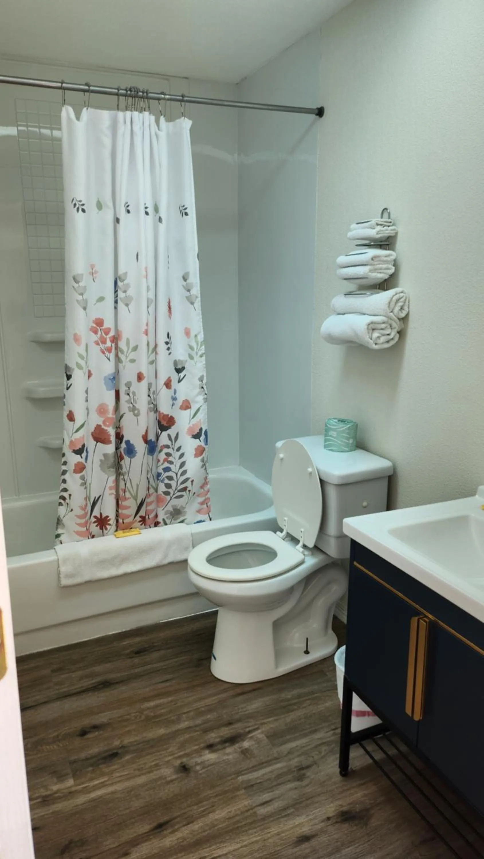 Toilet in Golden Arrow Motel