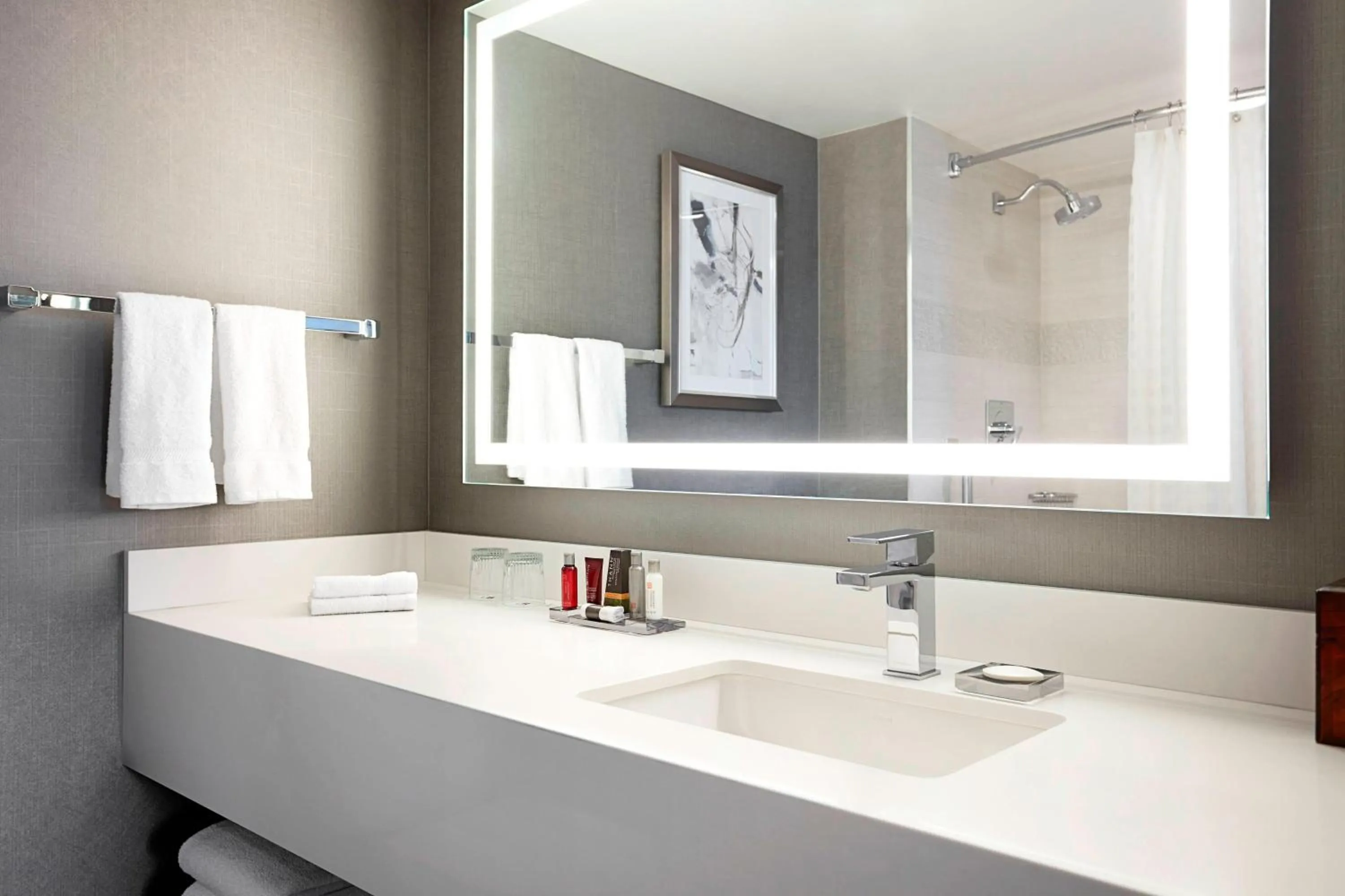 Bathroom in Calgary Marriott Downtown Hotel