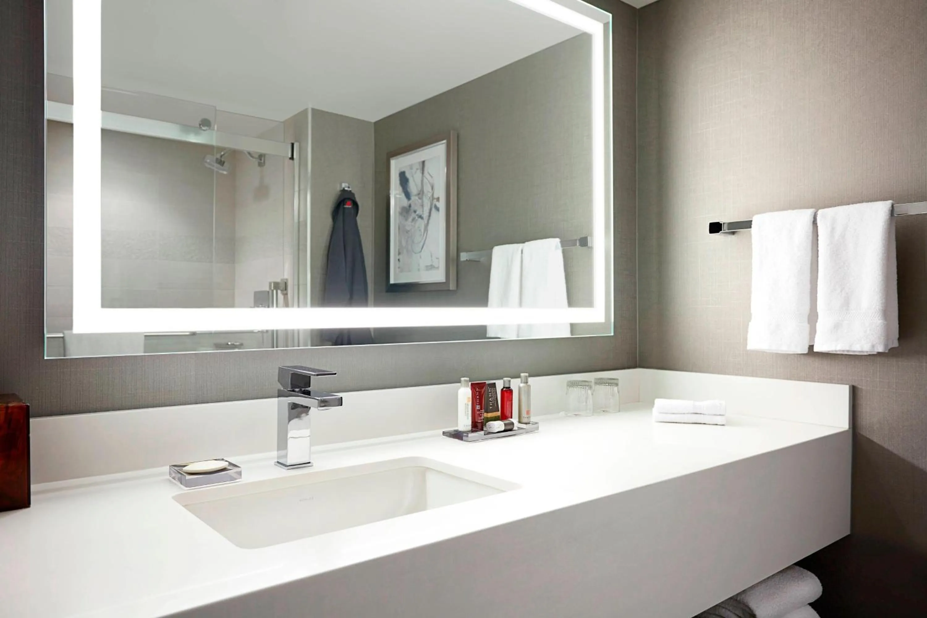 Bathroom in Calgary Marriott Downtown Hotel