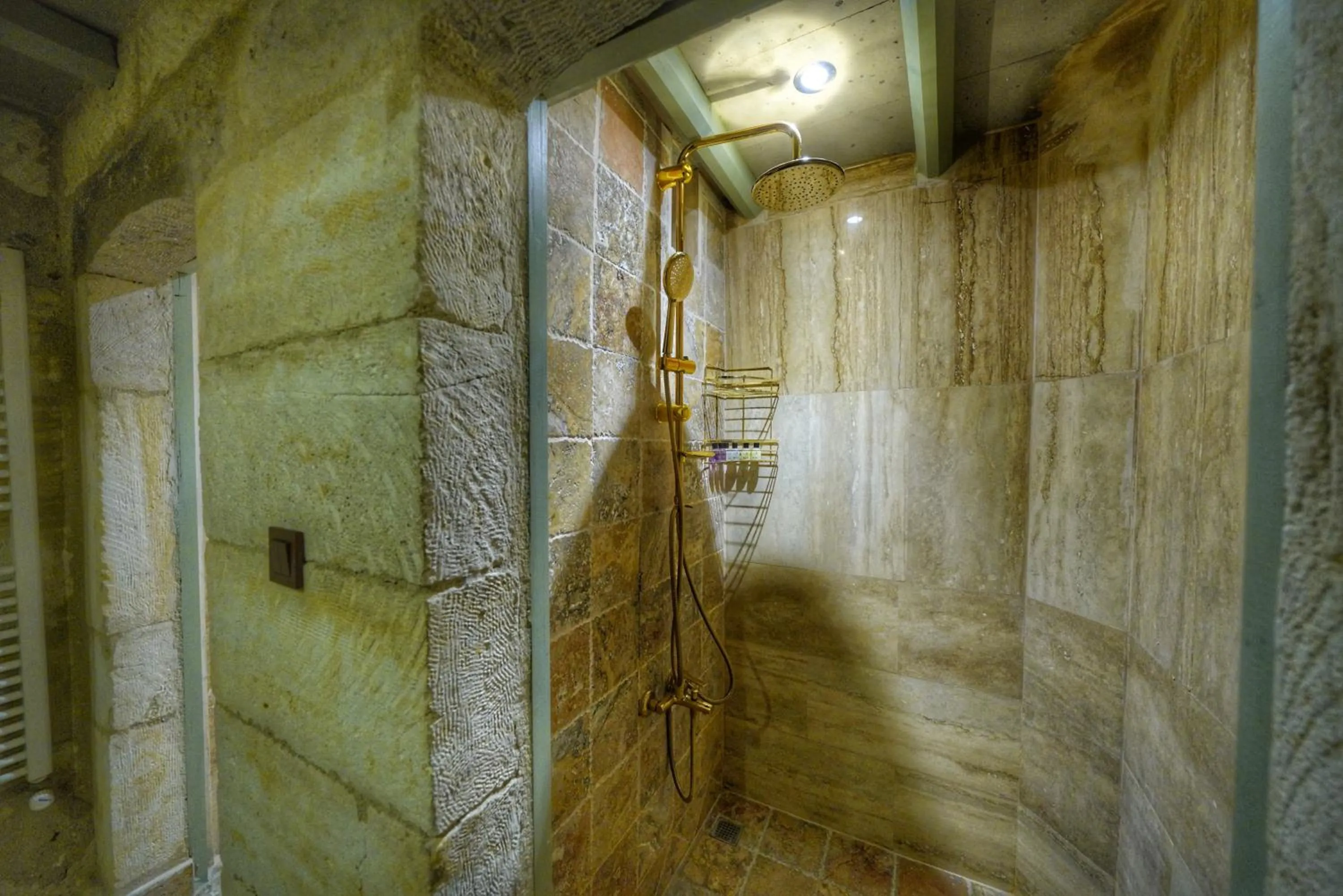 Shower in Takaev Cave House
