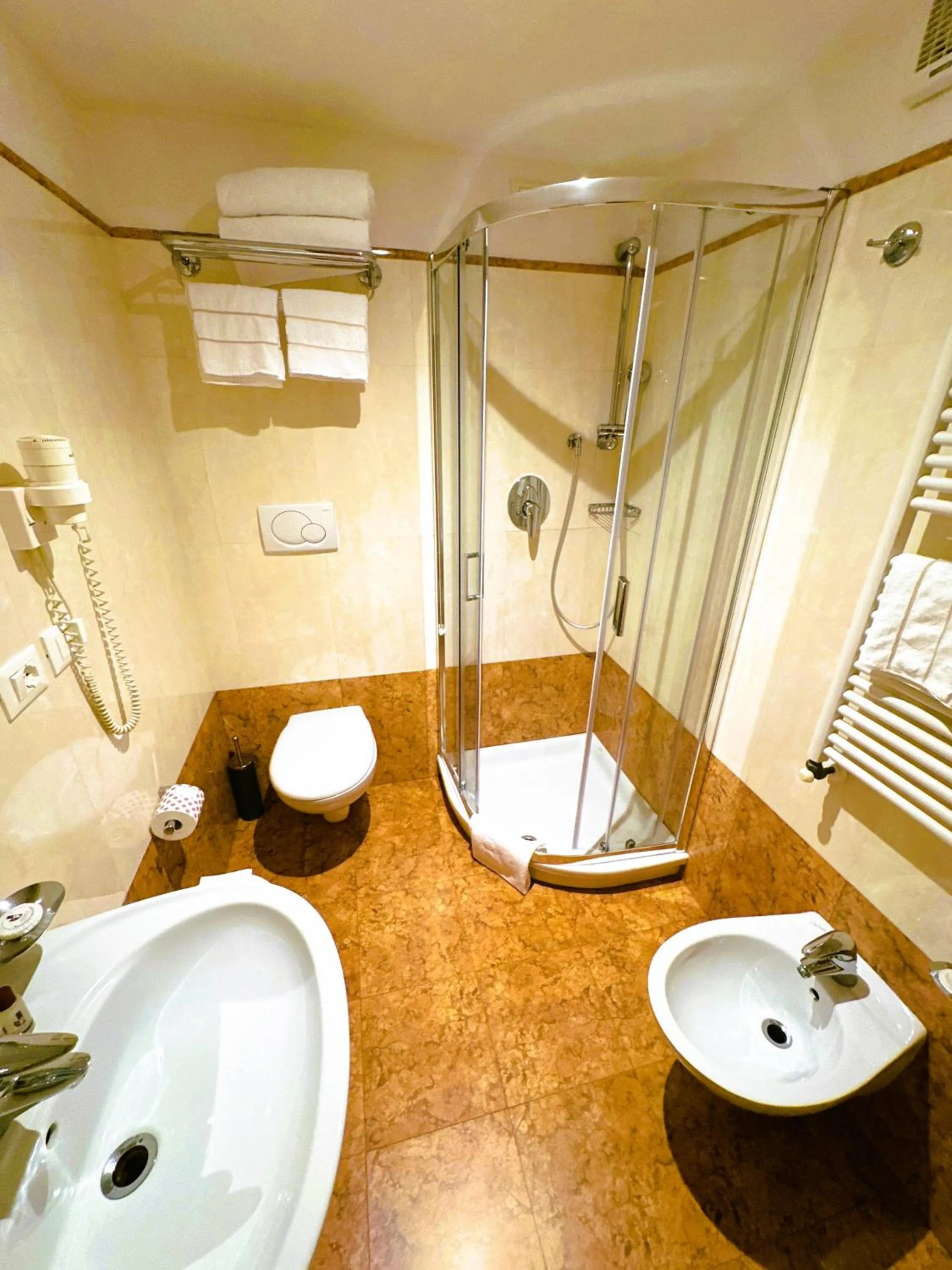 Shower in Hotel Corte Contarina