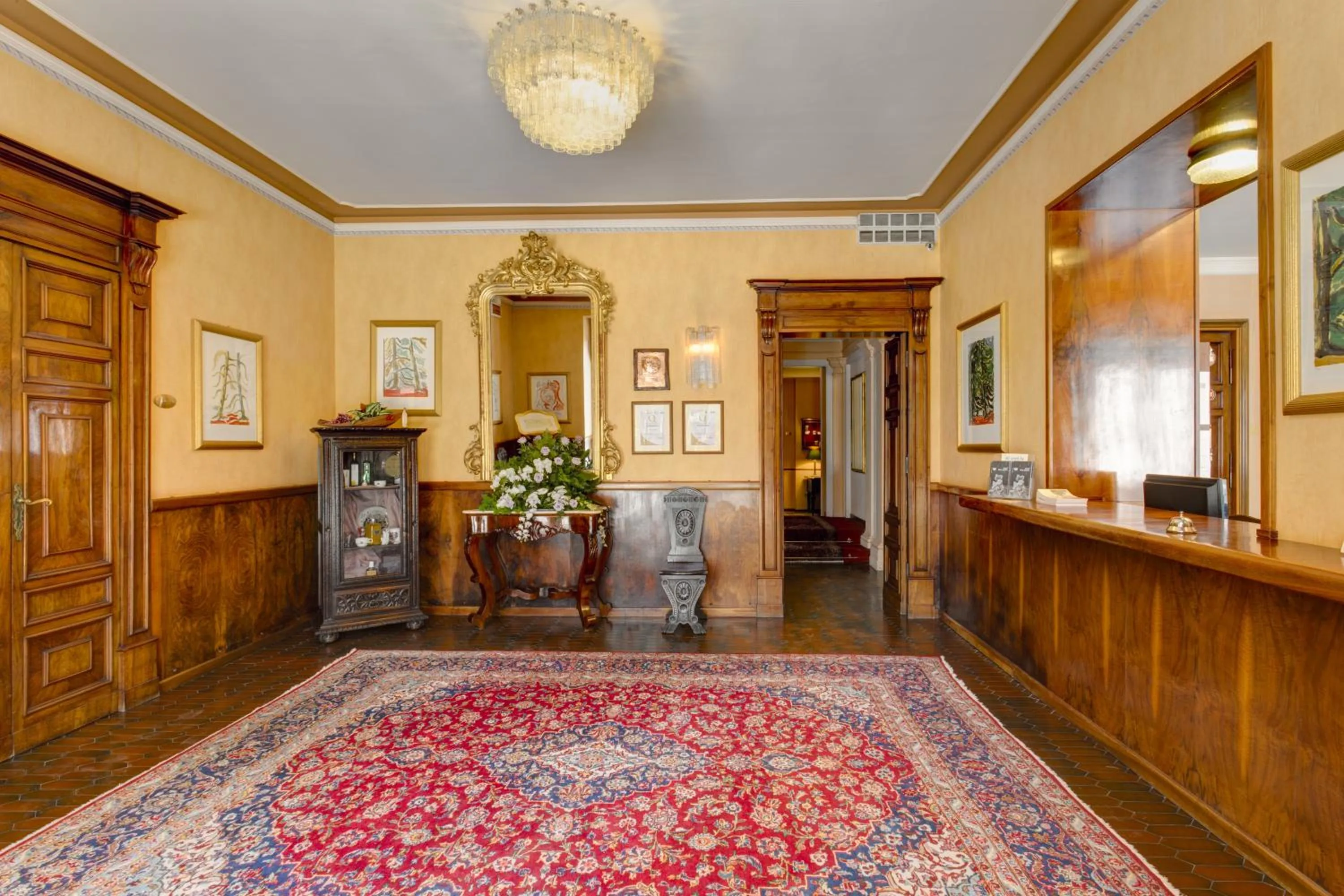 Lobby or reception in Hotel Villa Quiete