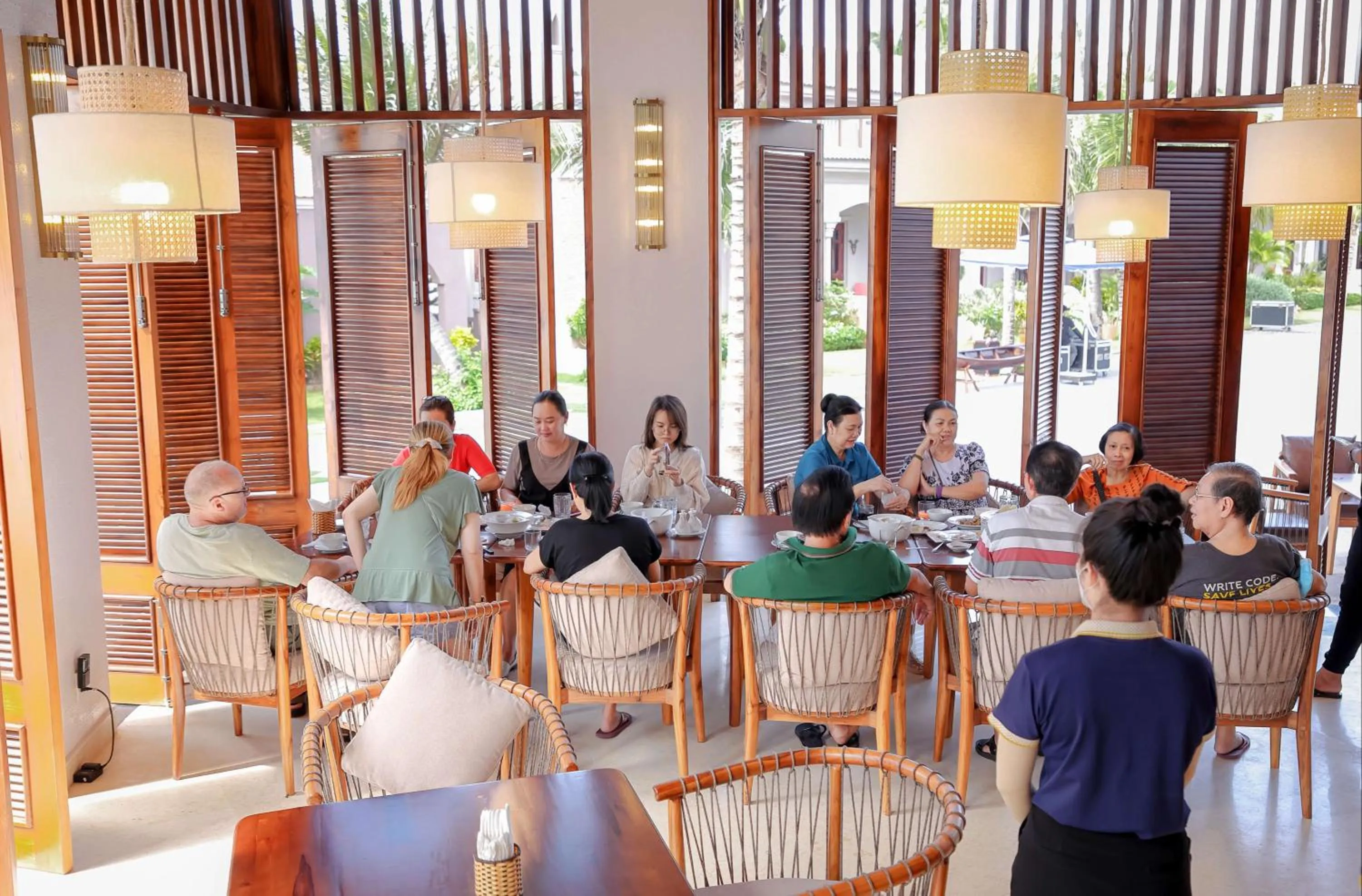 Buffet breakfast in Le' VIVA Resort Mui Ne