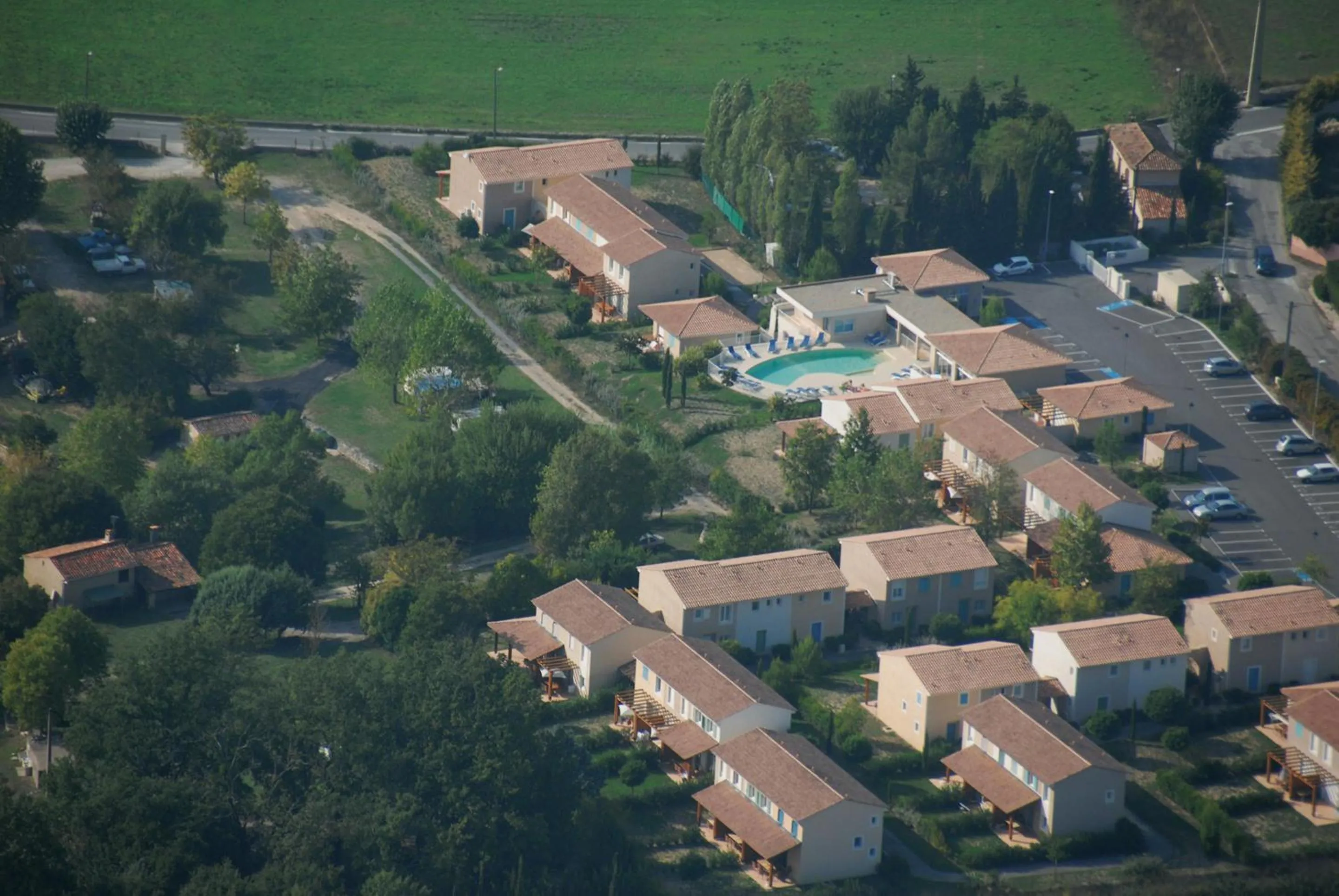 Bird's eye view in Lagrange Vacances Les Bastides des Chaumettes