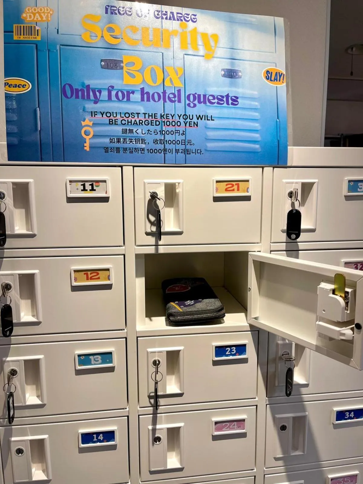 safe in Sakura Hotel Ikebukuro