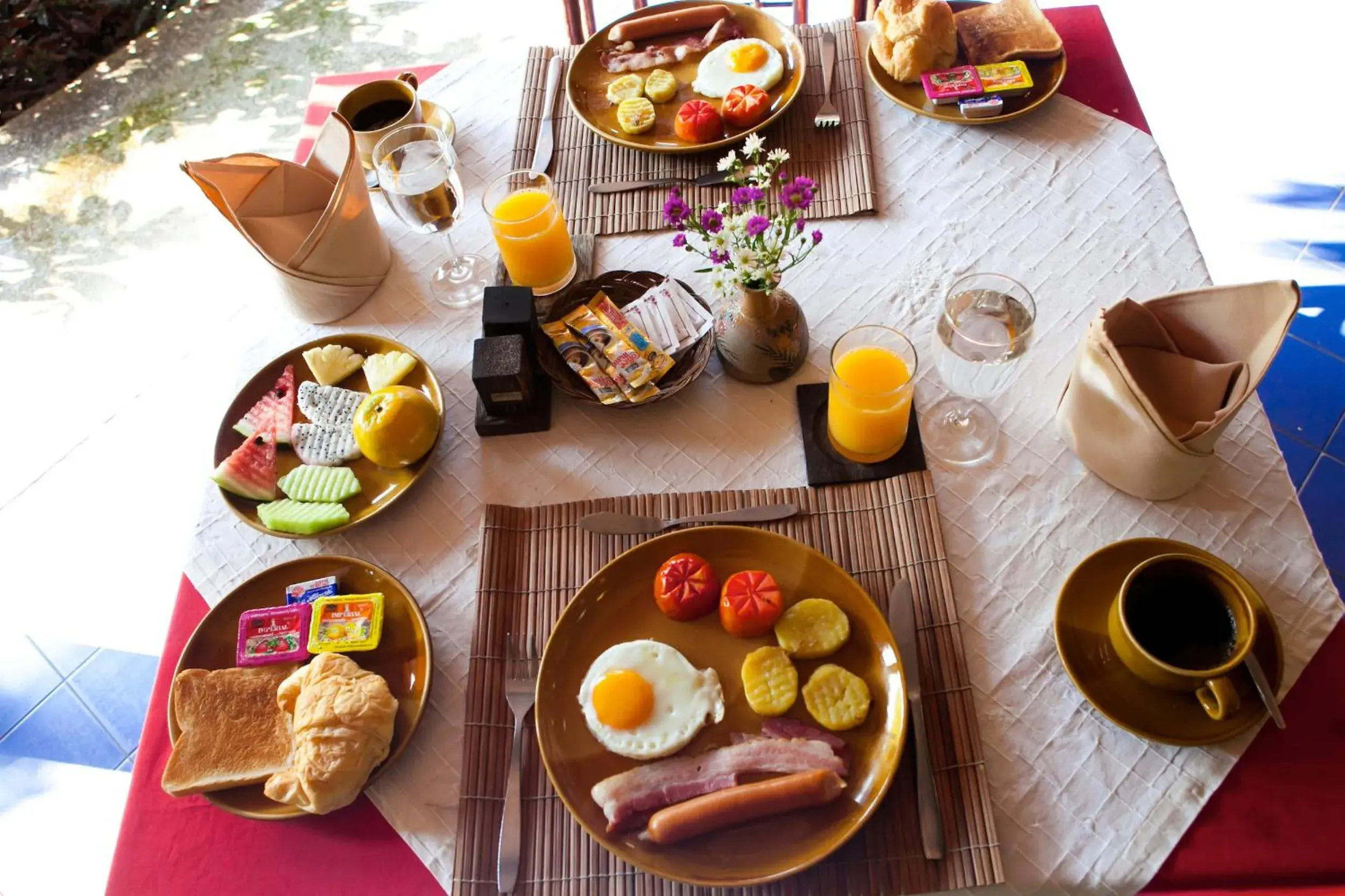 Breakfast in Hmong Hilltribe Lodge Breakfast in Hmong Hilltribe Lodge