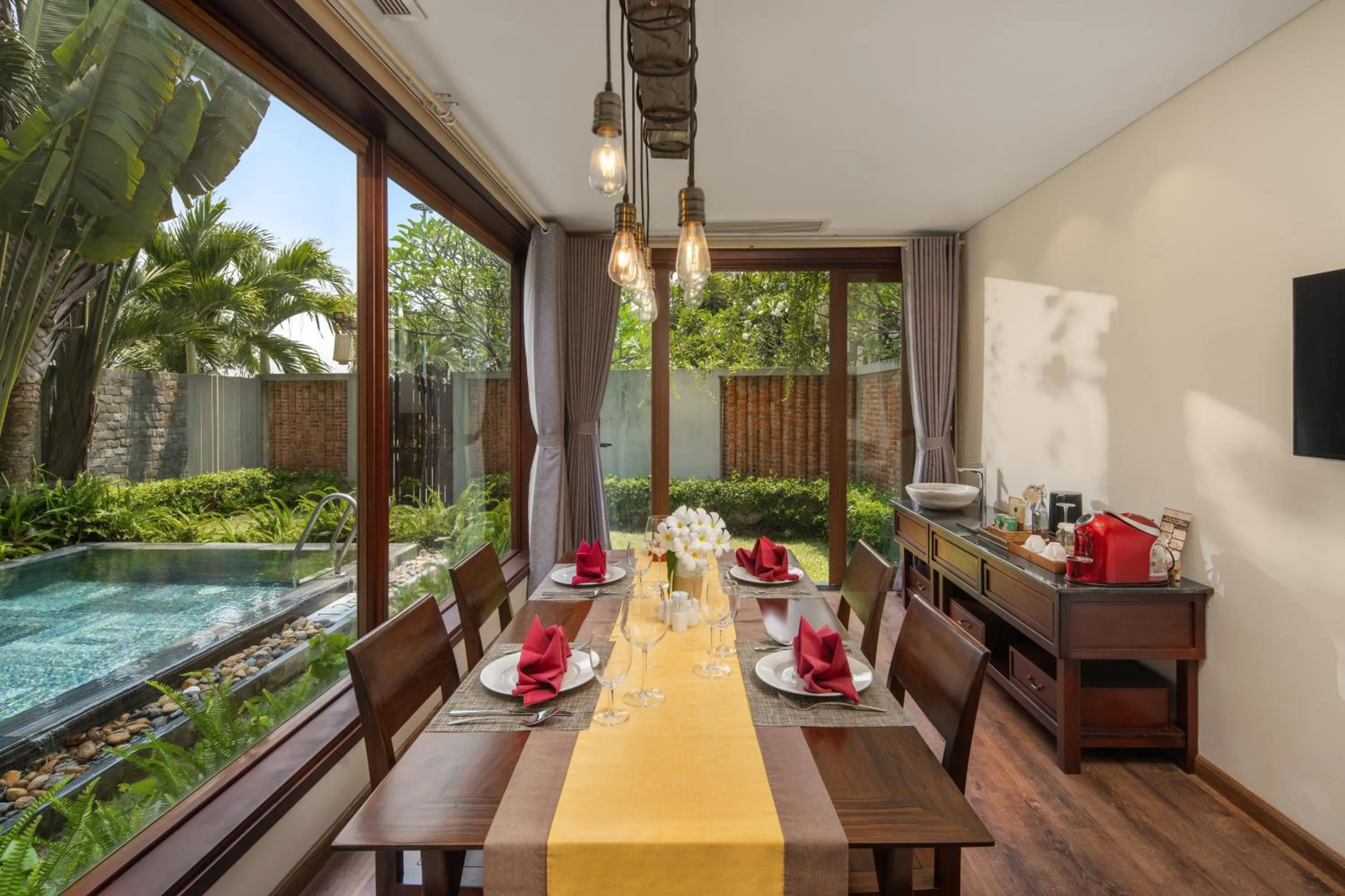 Pool view in Silk Sense Hoi An River Resort - Green Luxury Escape