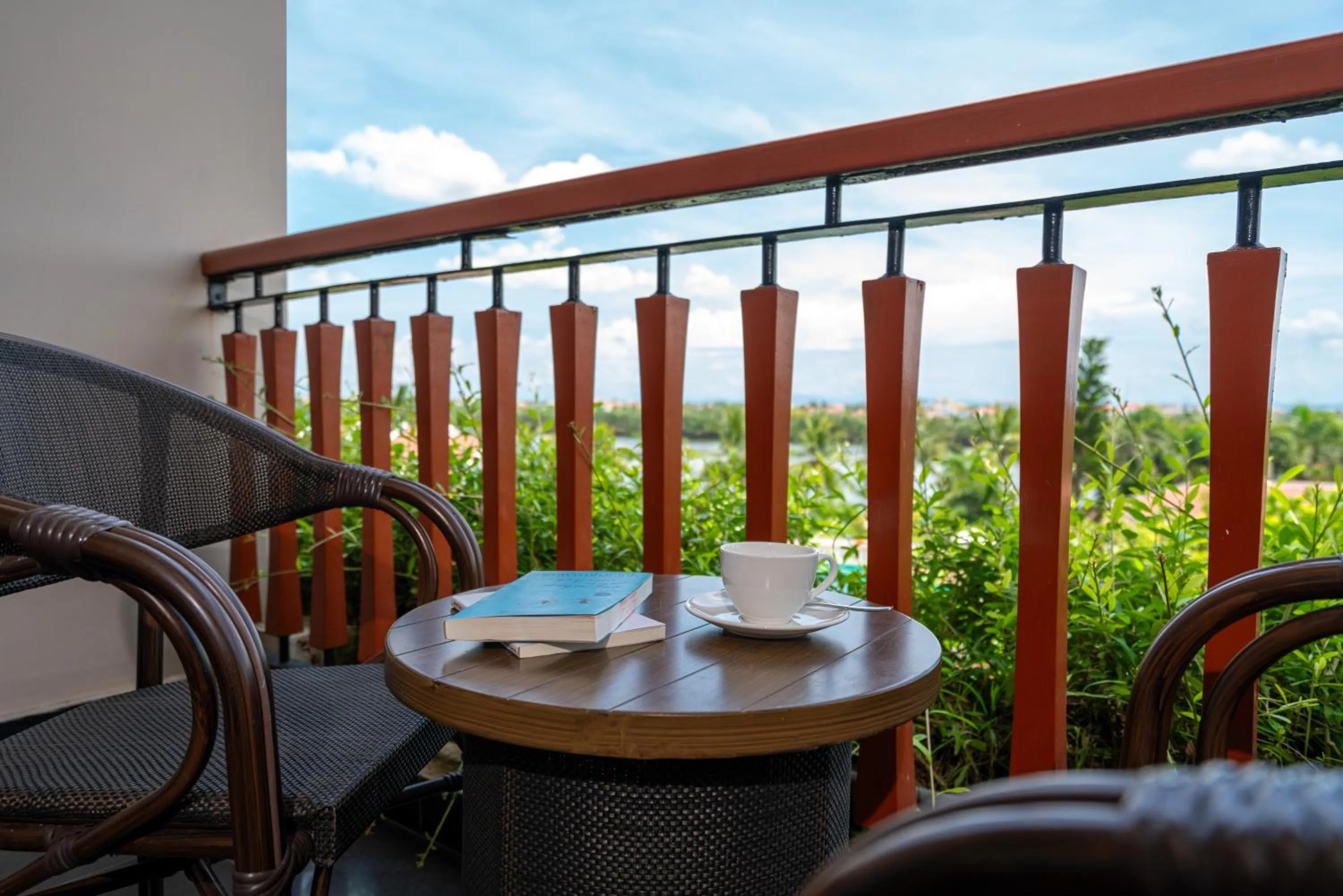 Balcony/Terrace in Silk Sense Hoi An River Resort - Green Luxury Escape