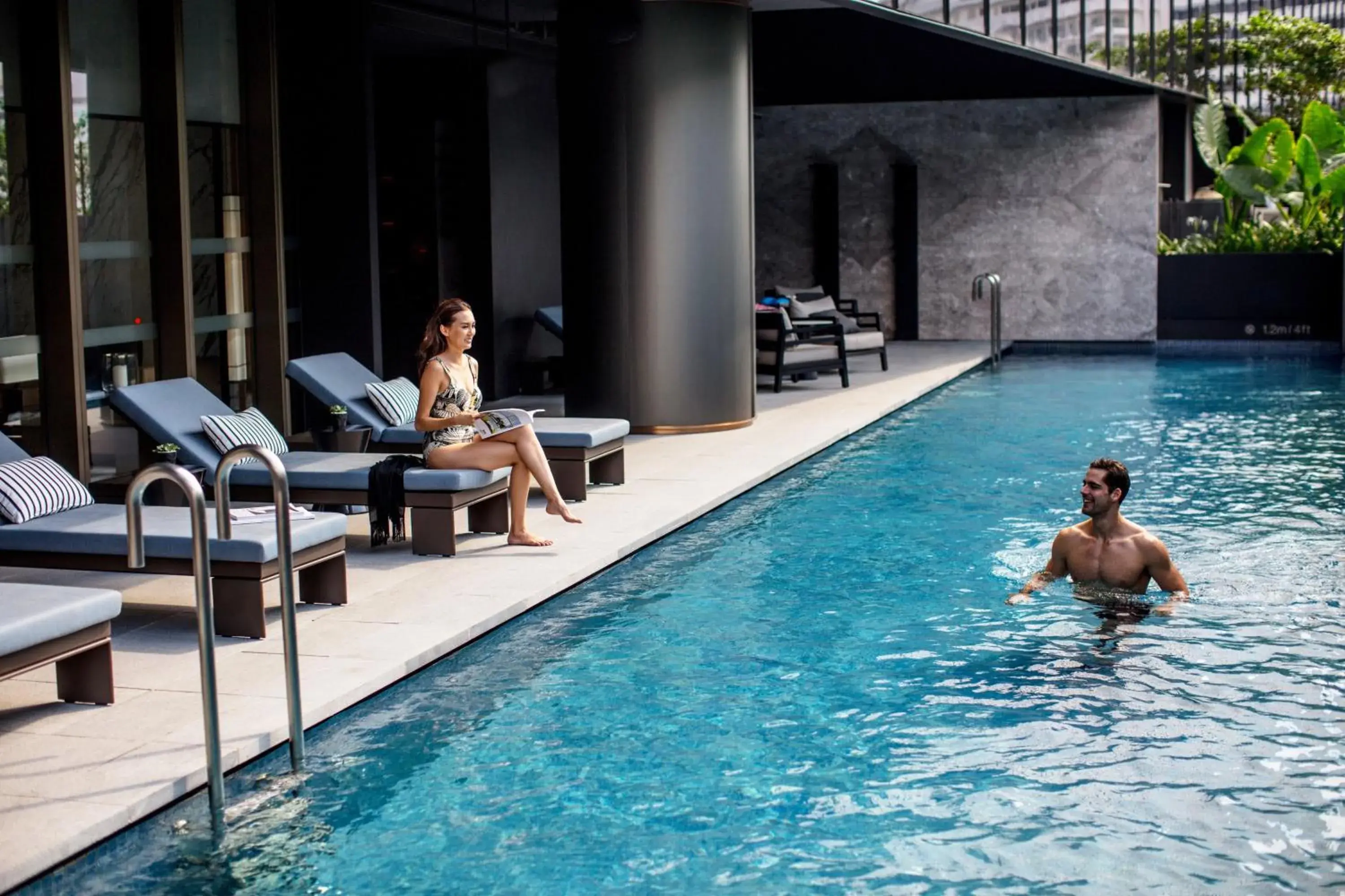 Swimming pool in InterContinental Singapore Robertson Quay by IHG Swimming pool in InterContinental Singapore Robertson Quay by IHG