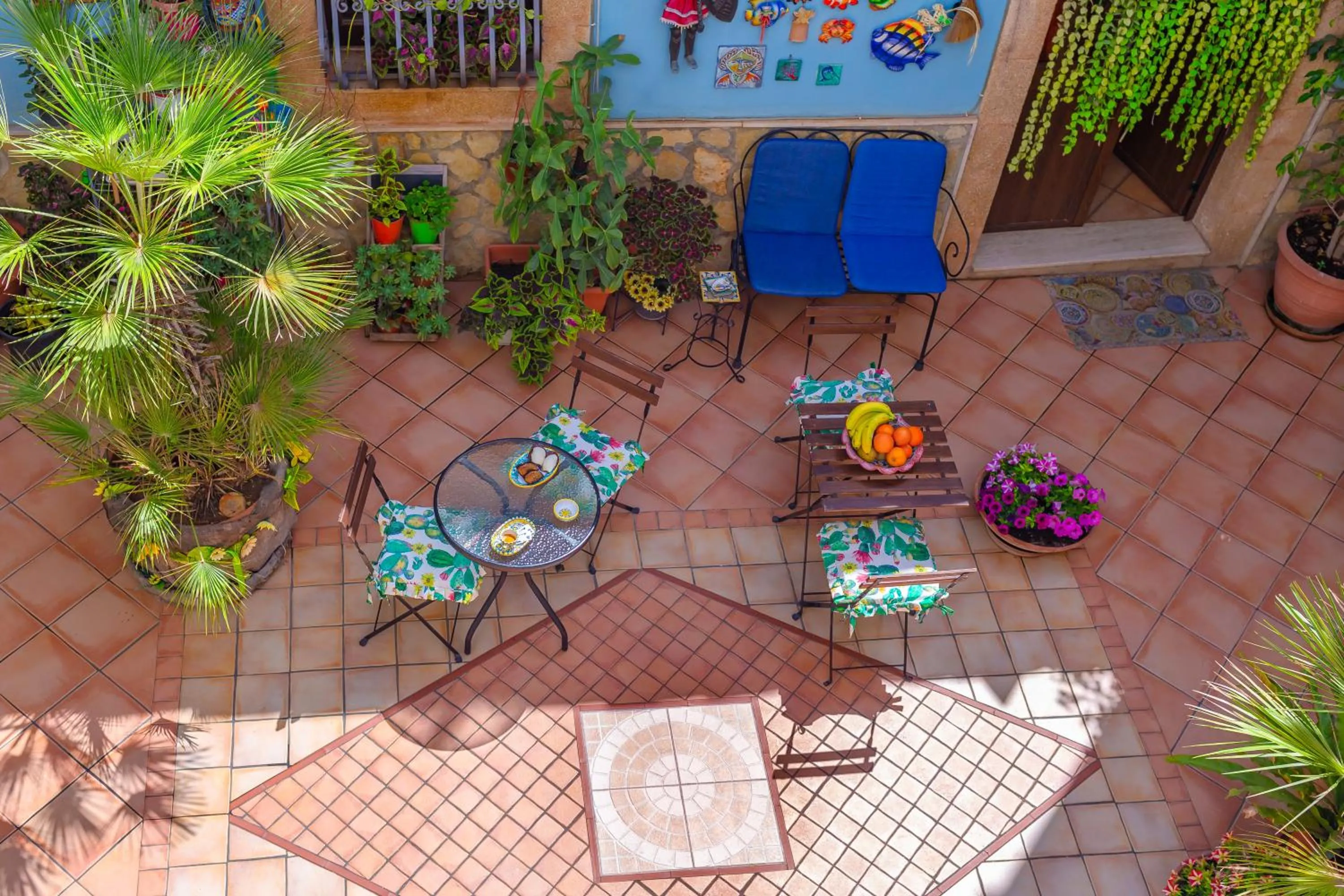 Bird's eye view in La Finestra sul Cortile B&B