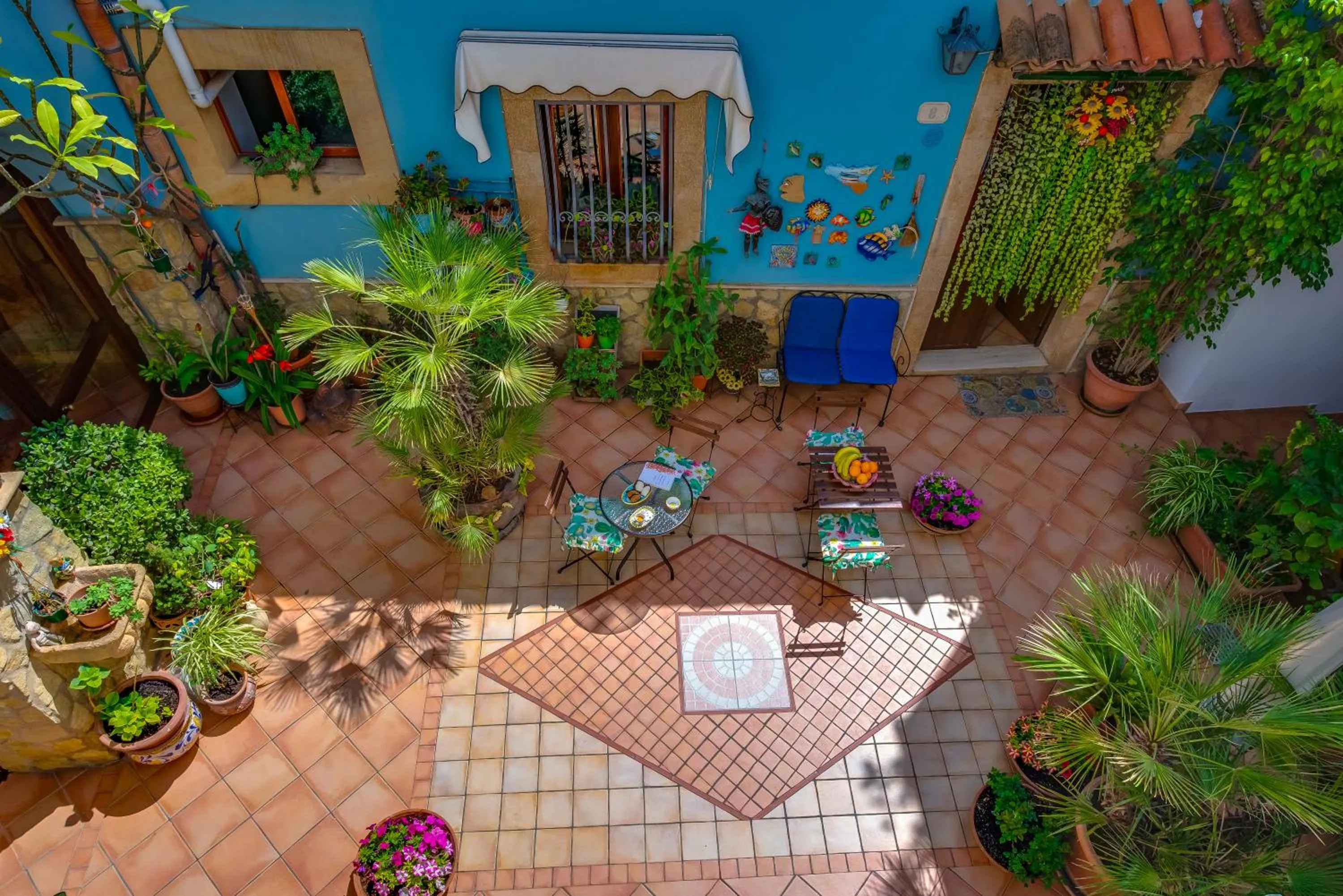 Bird's eye view in La Finestra sul Cortile B&B