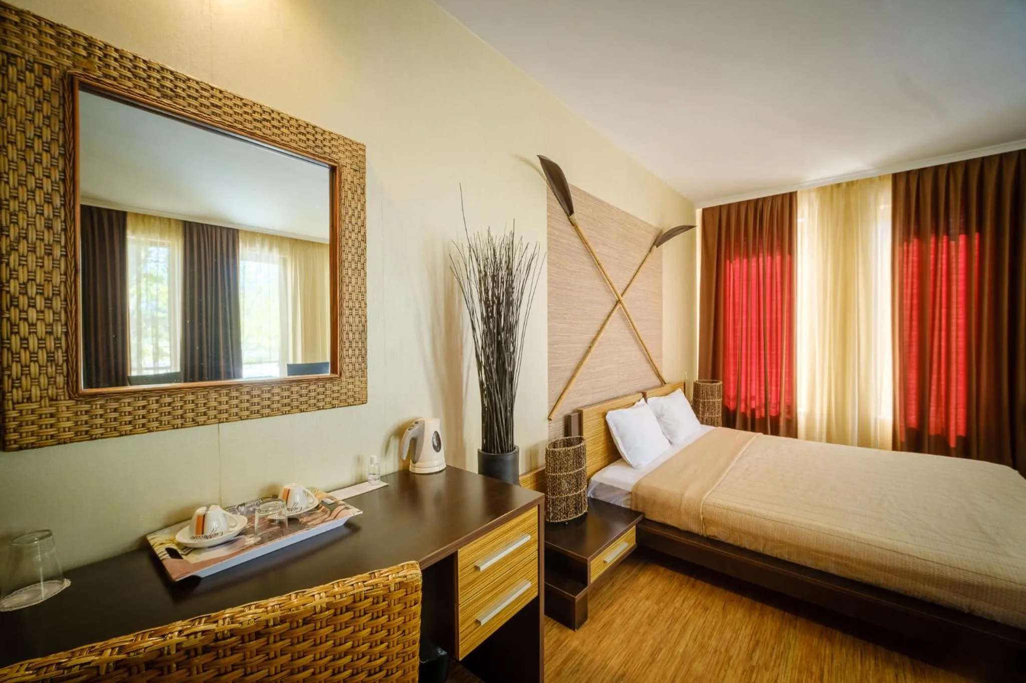 Coffee/tea facilities, Bed in Family hotel Classic