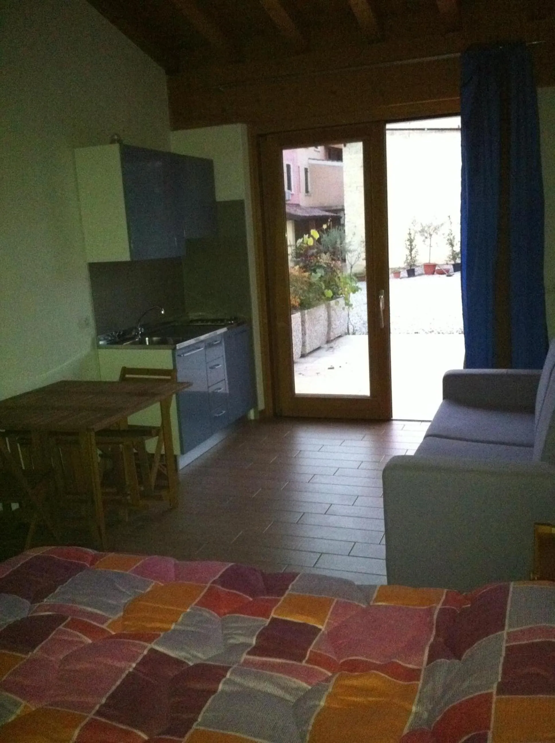 Kitchen or kitchenette, Bed in Agriturismo La Palazzina