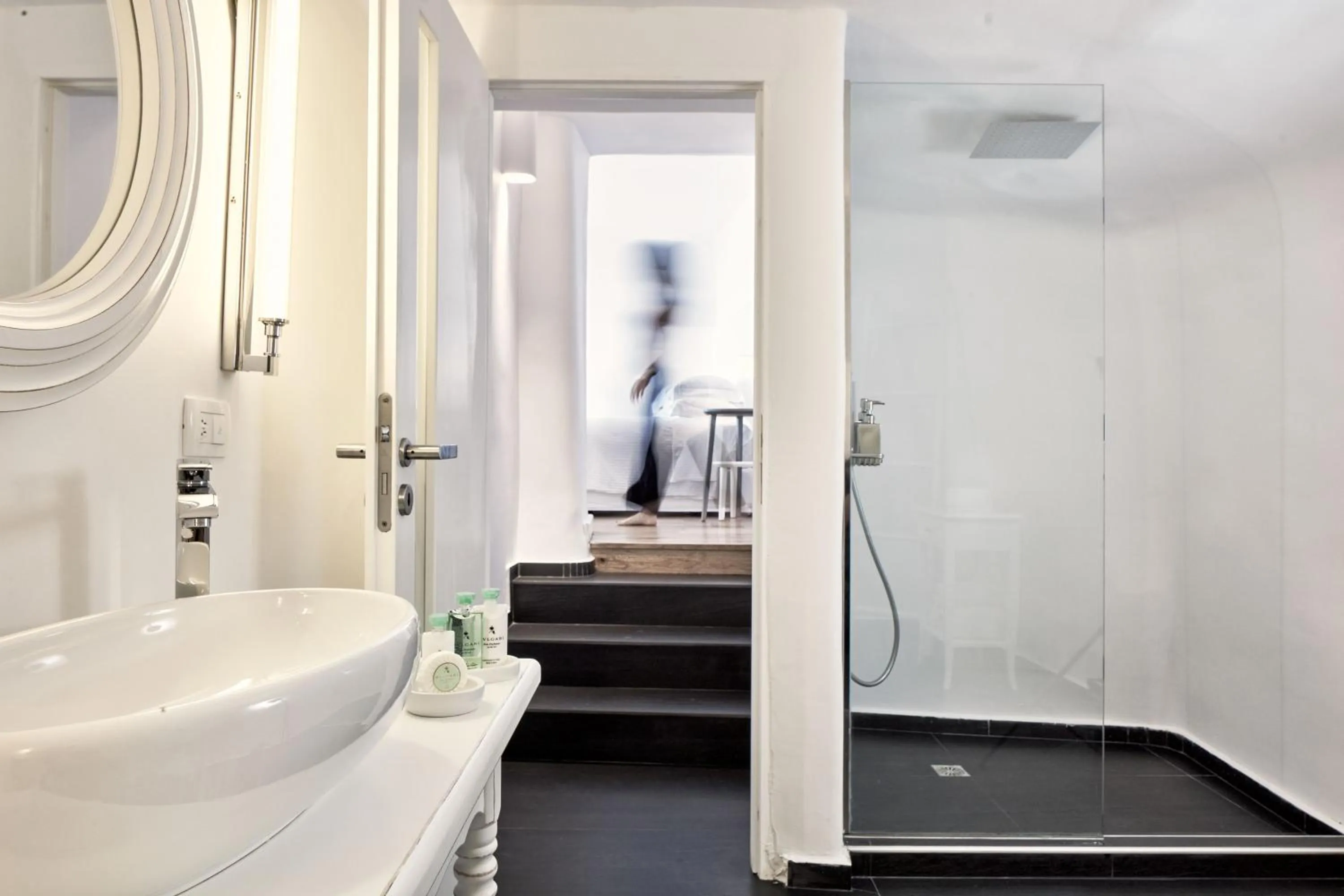 Bathroom in Katikies Santorini - The Leading Hotels Of The World