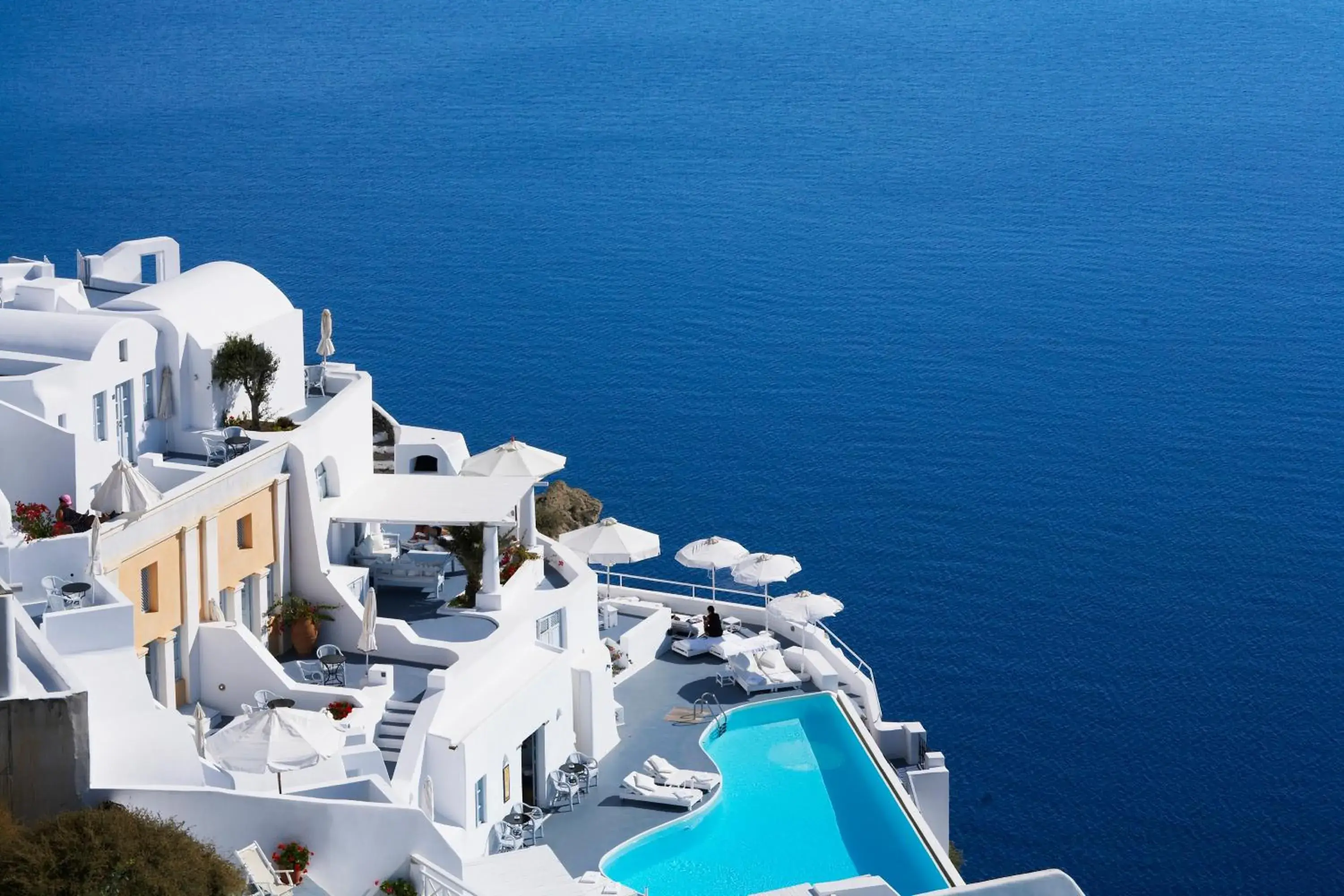 Facade/entrance in Katikies Santorini - The Leading Hotels Of The World Facade/entrance in Katikies Santorini - The Leading Hotels Of The World