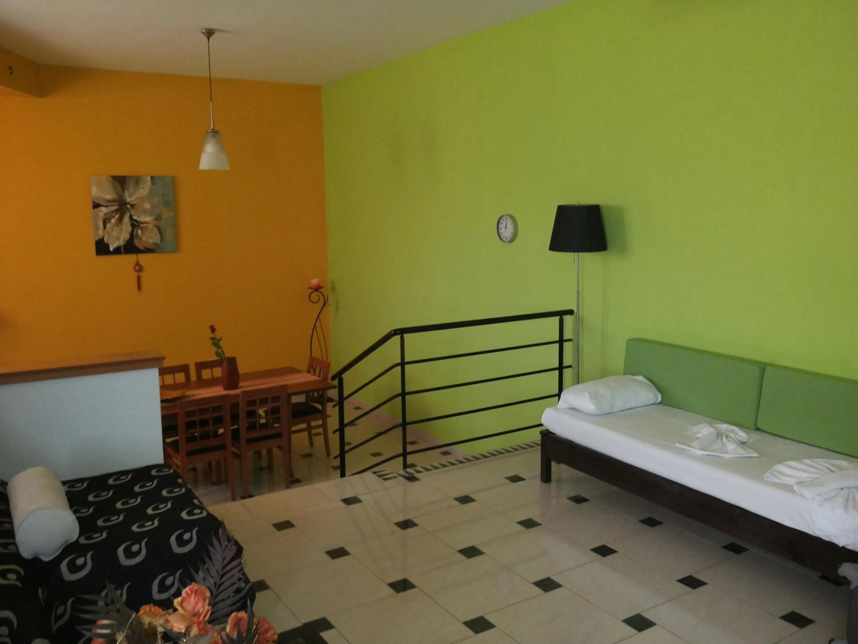 Living room, Bed in Mythos- Platanias- Hotel -Apts