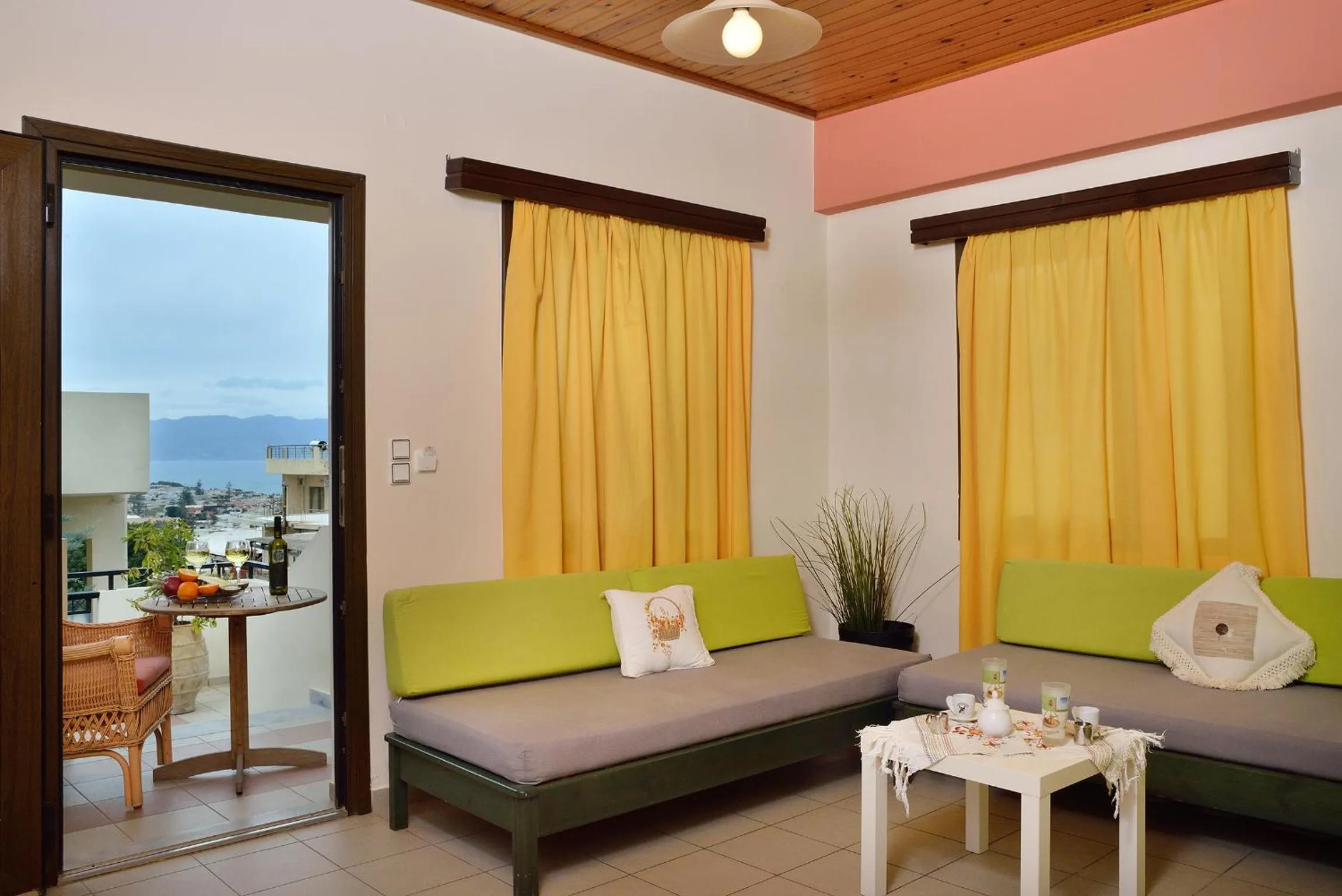 View (from property/room) in Mythos- Platanias- Hotel -Apts