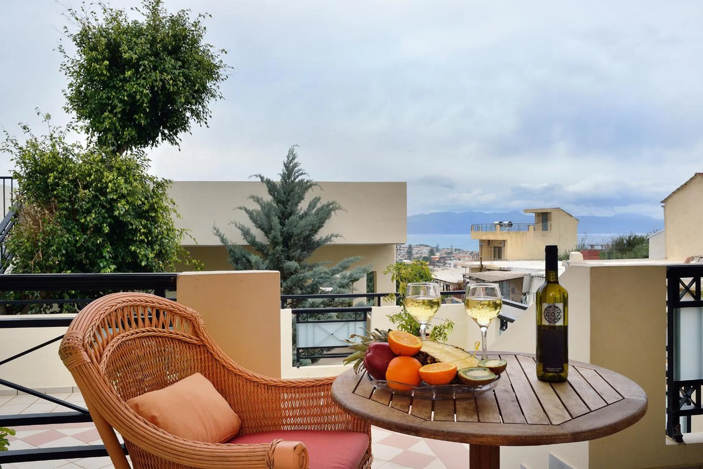 Balcony/Terrace in Mythos- Platanias- Hotel -Apts