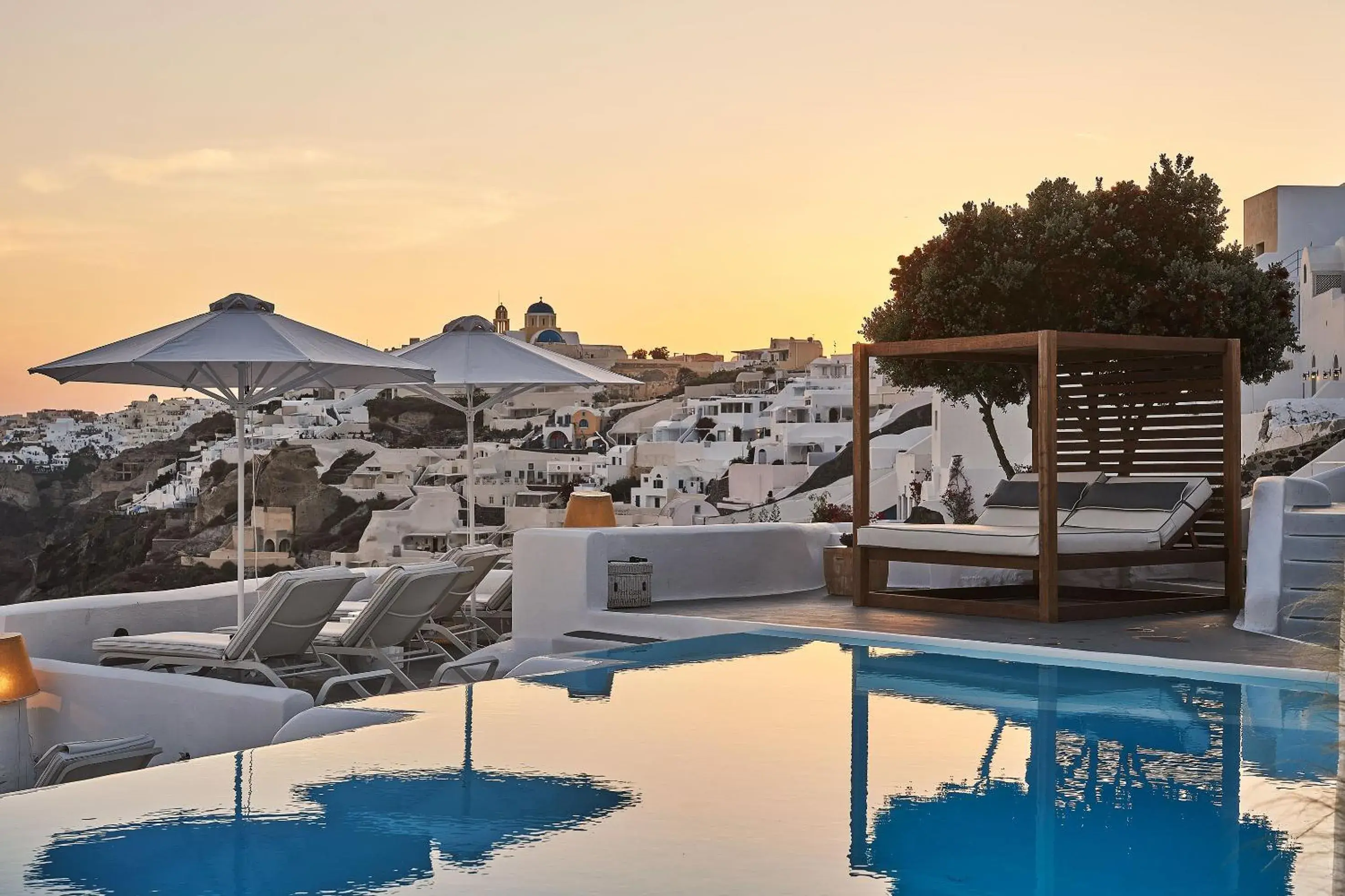 Pool view in Katikies Kirini Santorini - The Leading Hotels Of The World Pool view in Katikies Kirini Santorini - The Leading Hotels Of The World