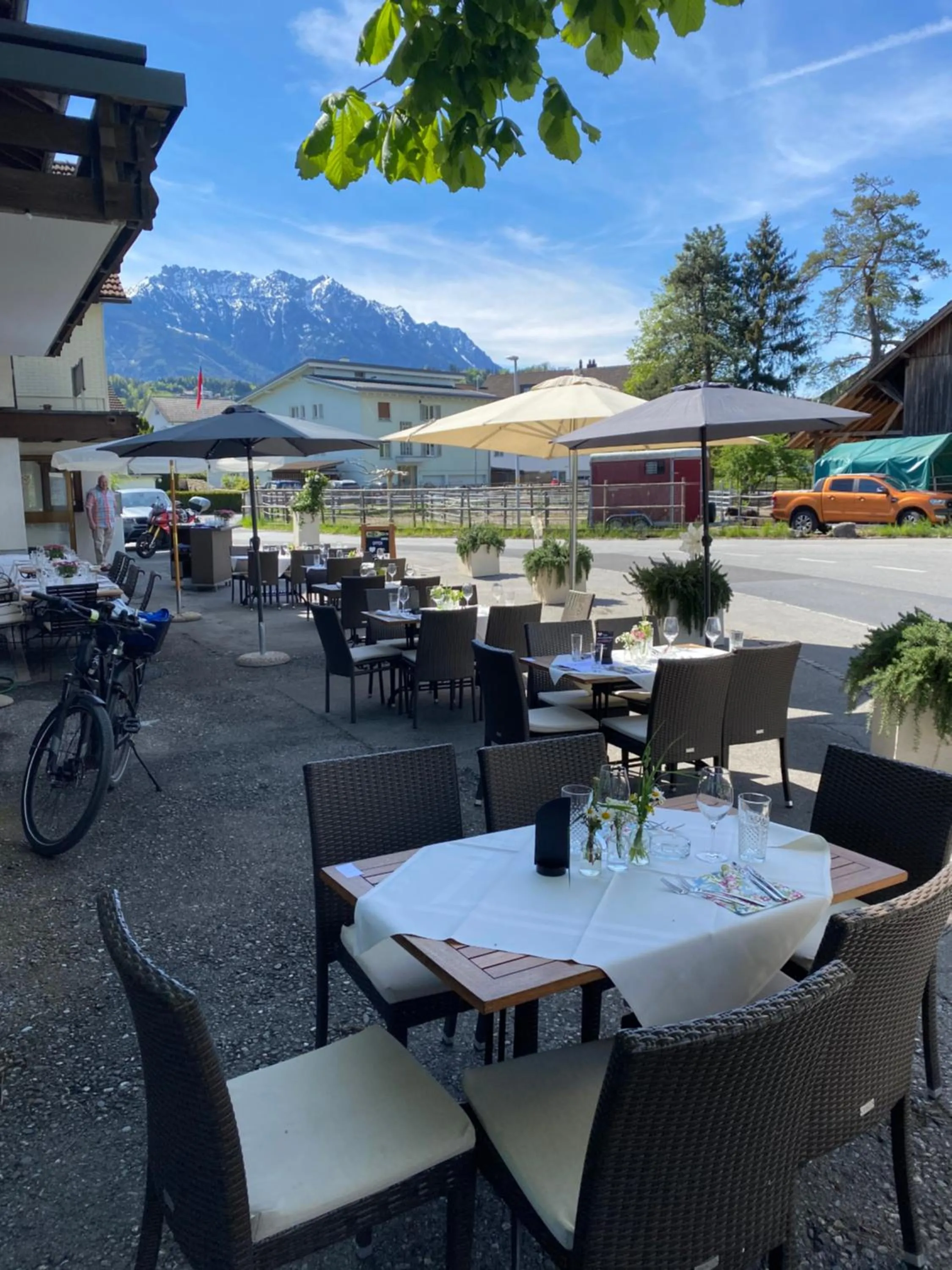 Patio in Landgasthof Rössle ** Superior