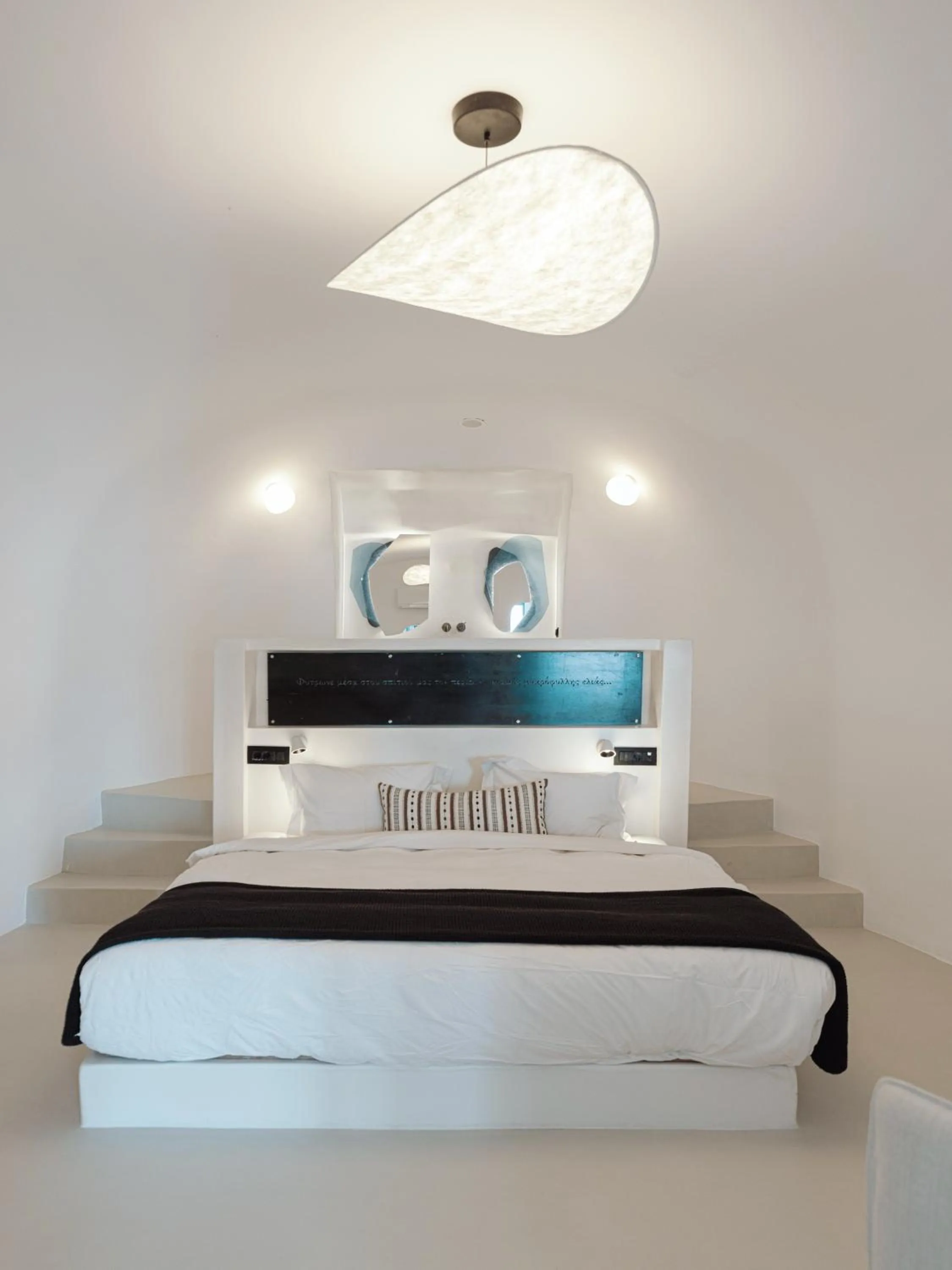 Bed in IKIES Santorini