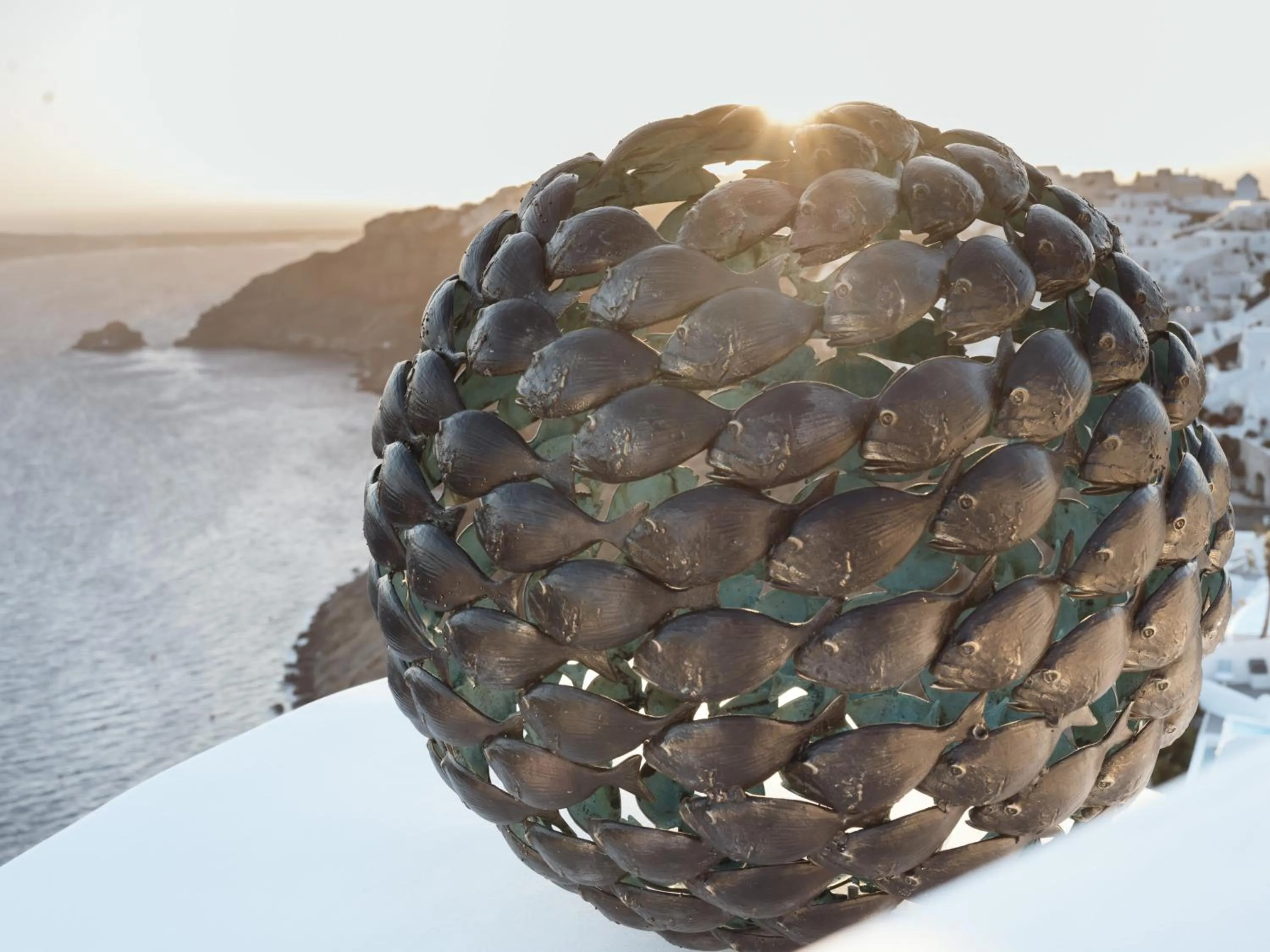 Decorative detail in IKIES Santorini