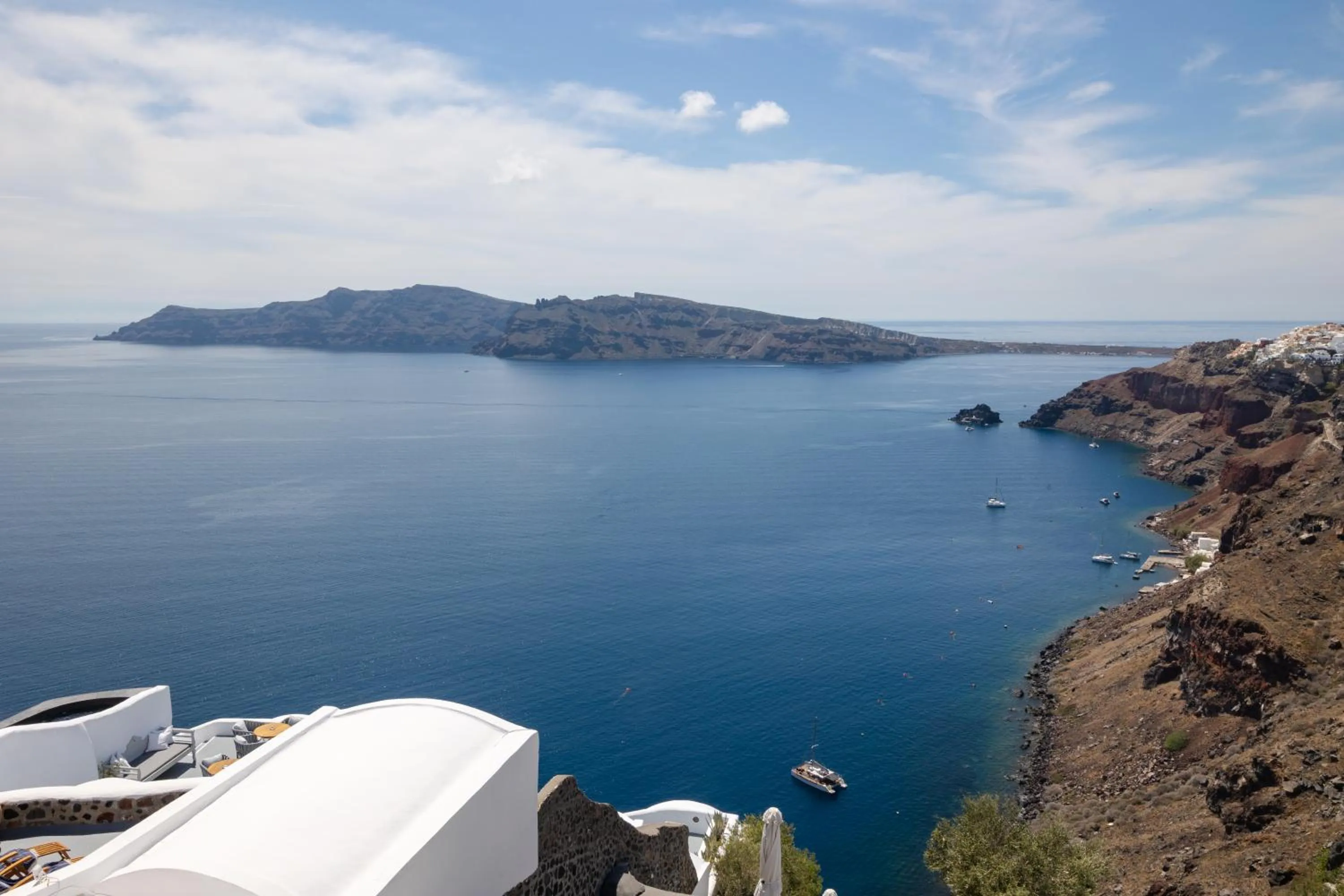 Natural landscape in IKIES Santorini