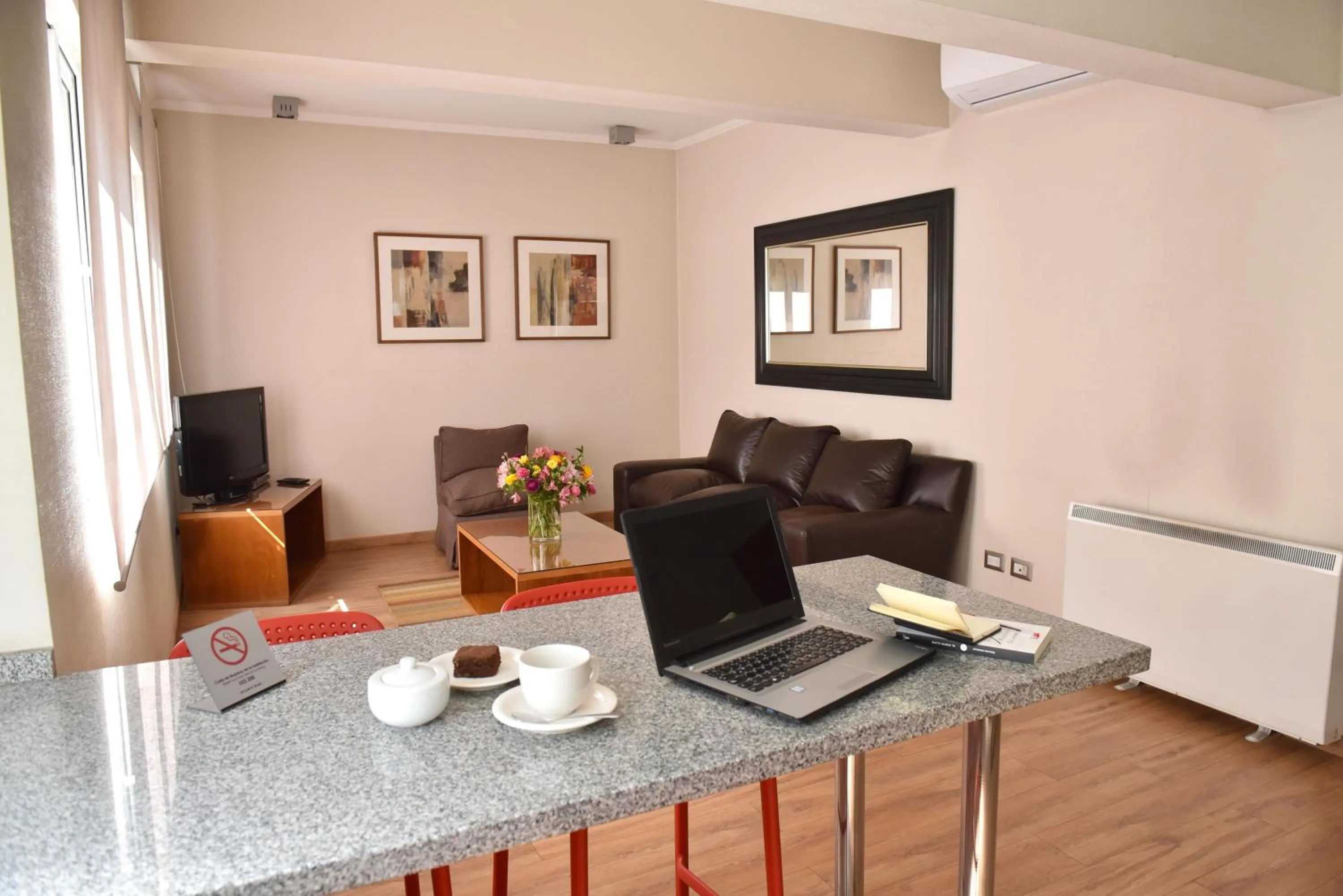 Living room in Lastarria Aparts