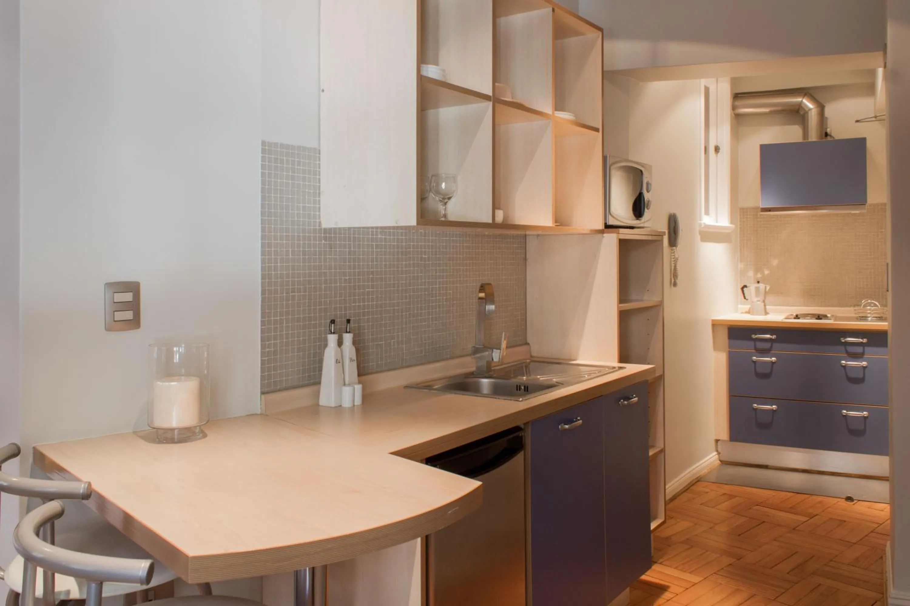 Kitchen or kitchenette in Lastarria Aparts