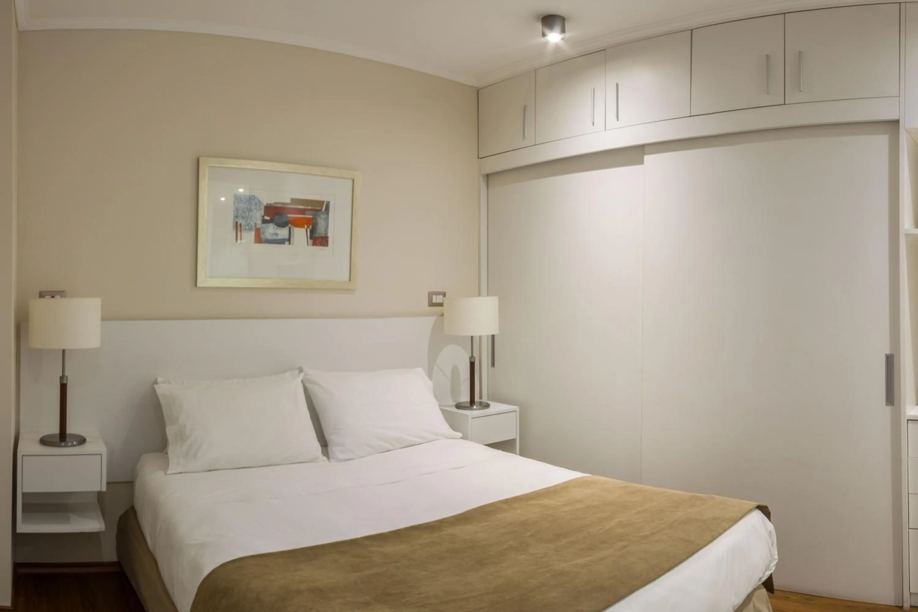 Bedroom, Bed in Lastarria Aparts