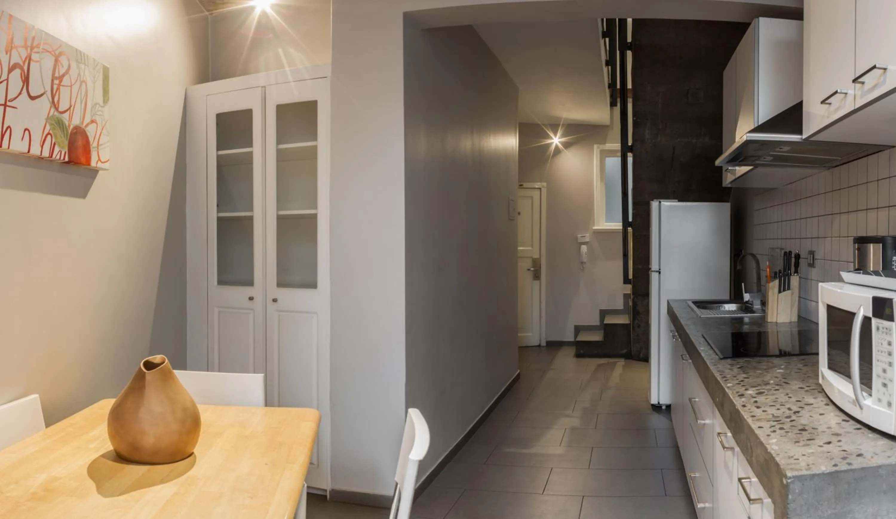 Kitchen or kitchenette in Lastarria Aparts