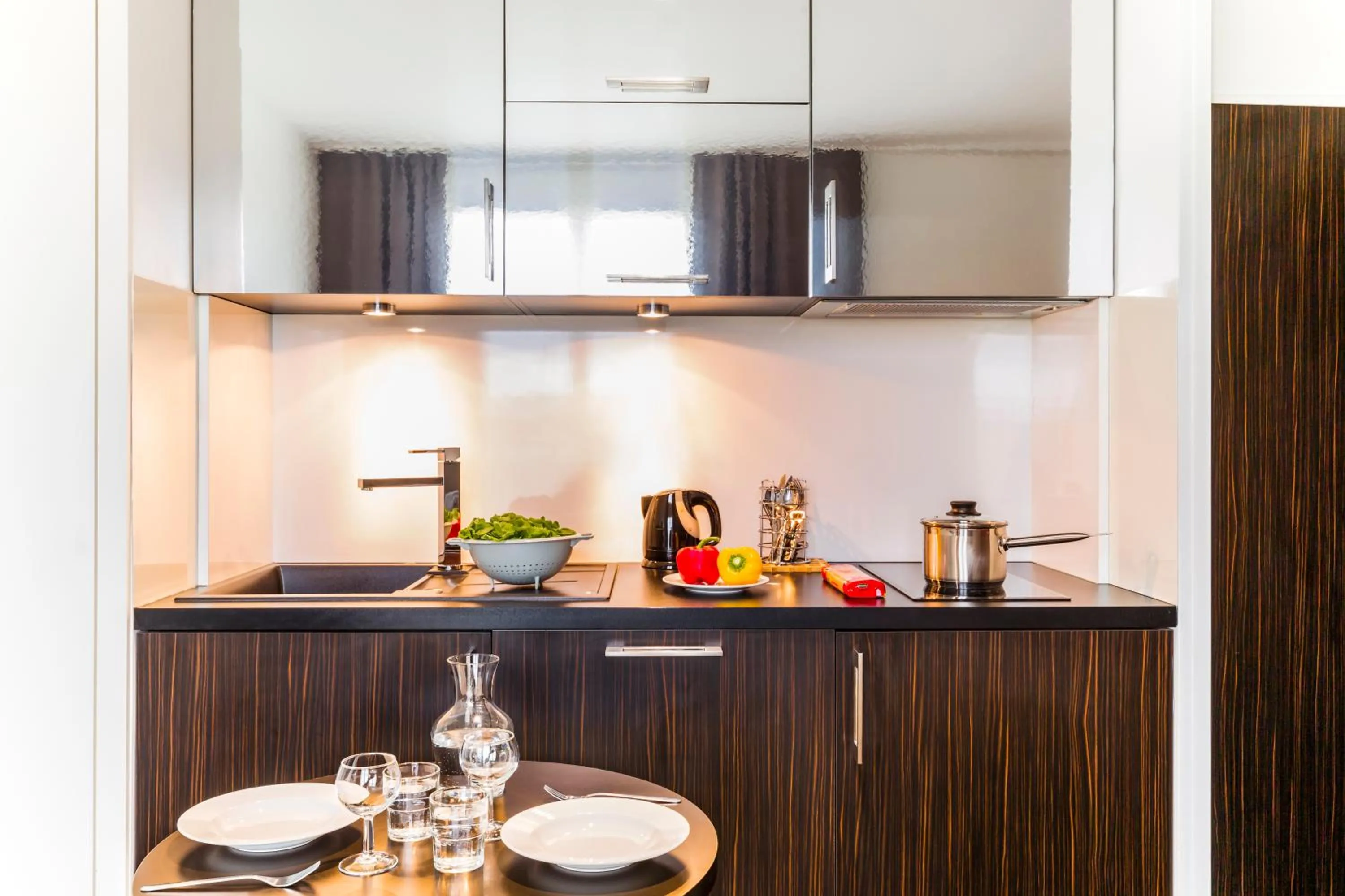 Kitchen or kitchenette in Adagio Grenoble Centre