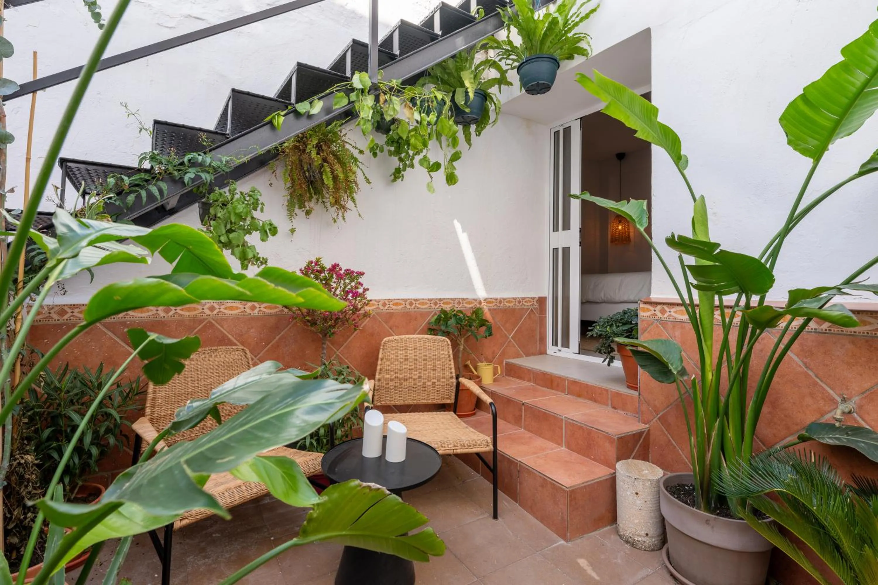 Patio in I AM La Posada Hotel and Apartment