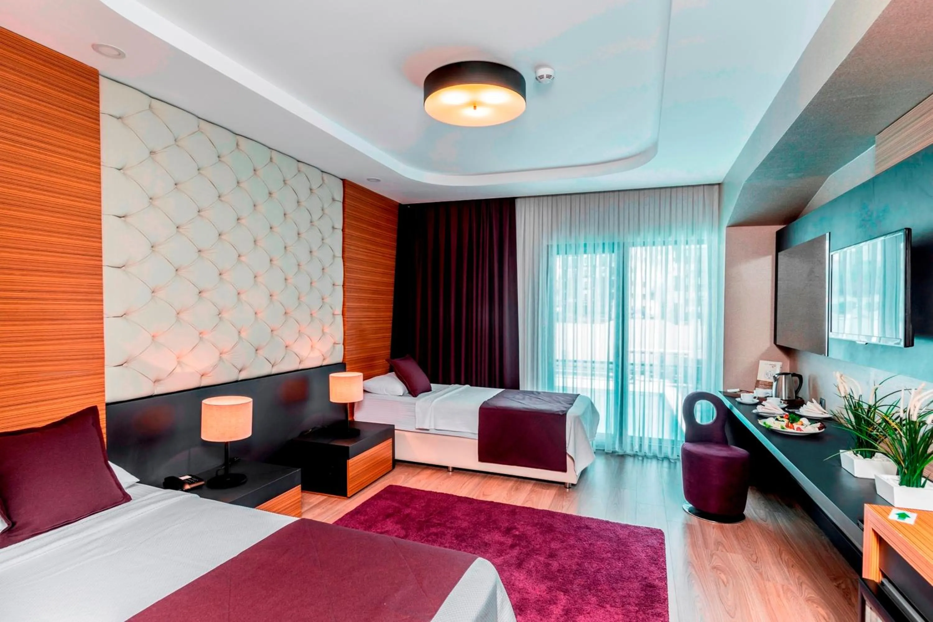 Photo of the whole room, Bed in Aydinoglu Hotel