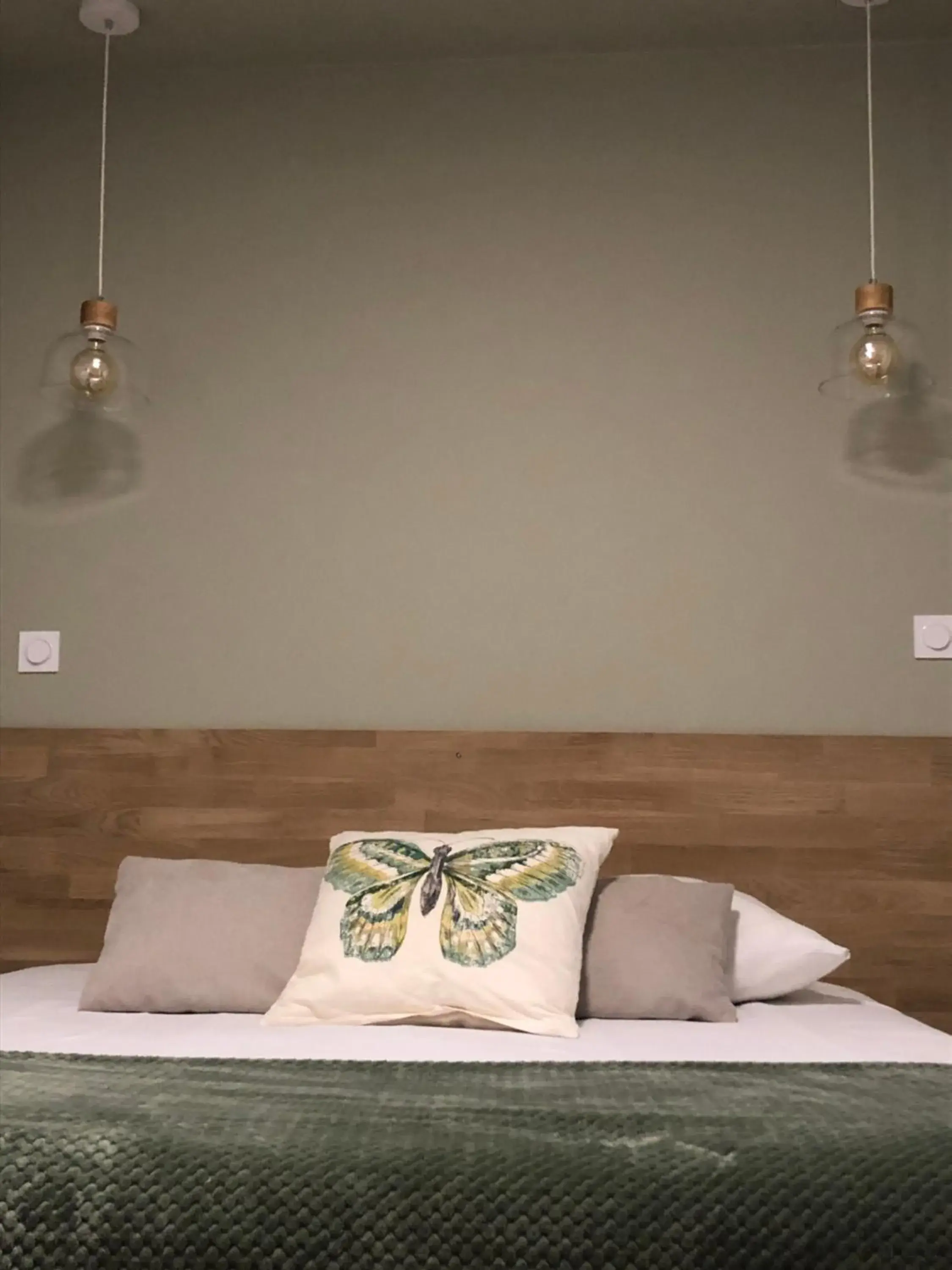 Bed in Logis Hôtel La Fenière Bed in Logis Hôtel La Fenière