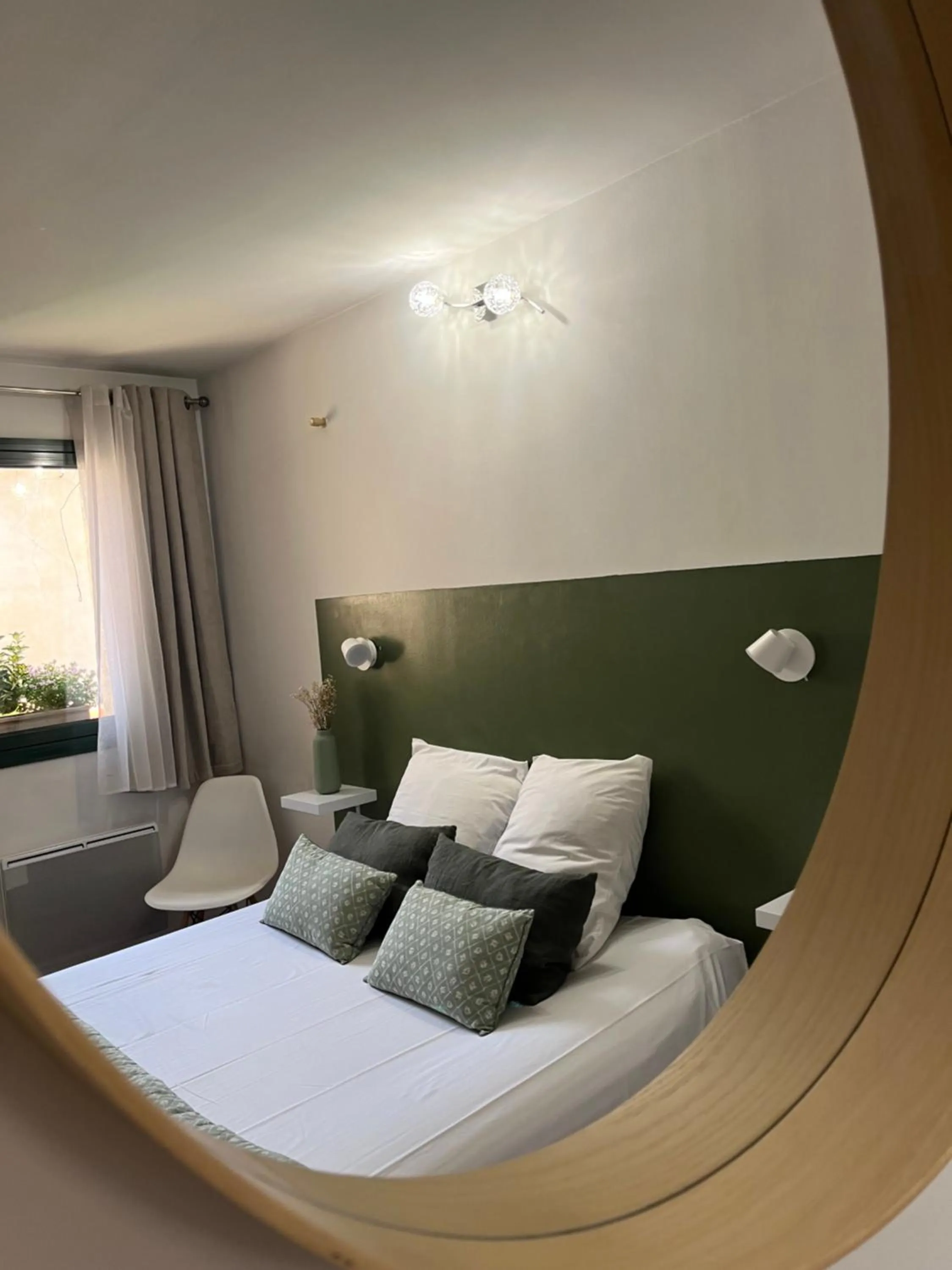 Bedroom, Bed in Logis Hôtel La Fenière