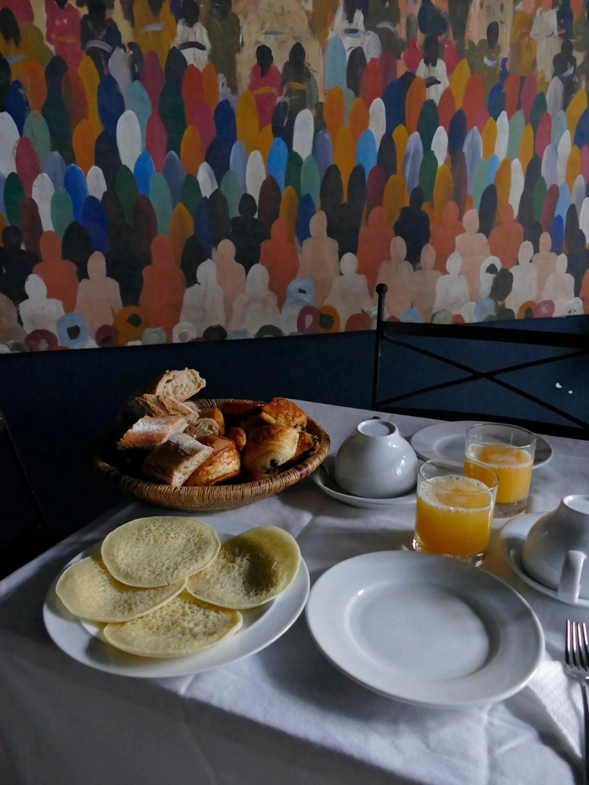 Continental breakfast in Riad Zebrakaro